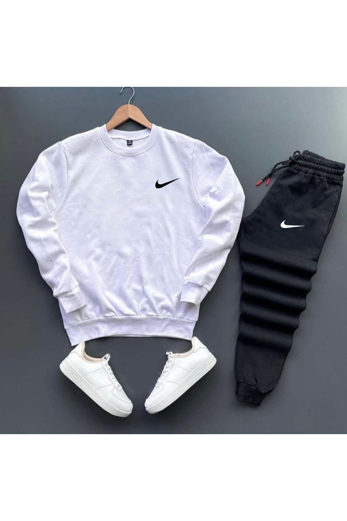 Nike tracksuit with nike ticks 2024 all over