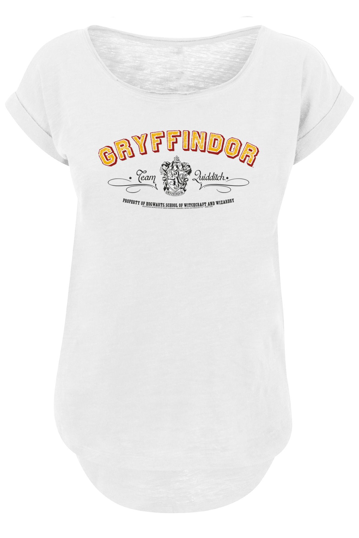 Team -Shirt Gryffindor für Harry Trendyol mit Slub-T für F4NT4STIC Damen - Potter langem Damen Quidditch