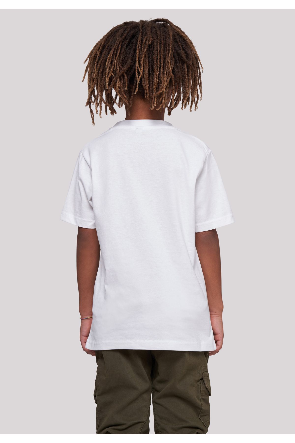 mit Weiß Trendyol Kinder-Basic-T-Shirt F4NT4STIC - – Kinder-Batman-Comic-Logo