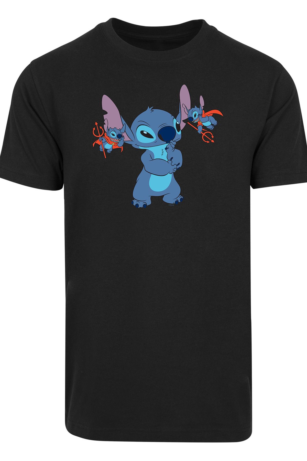 F4NT4STIC Herren Disney Lilo And T-Shirt Rundhalsausschnitt mit Little Devils - Stitch Trendyol