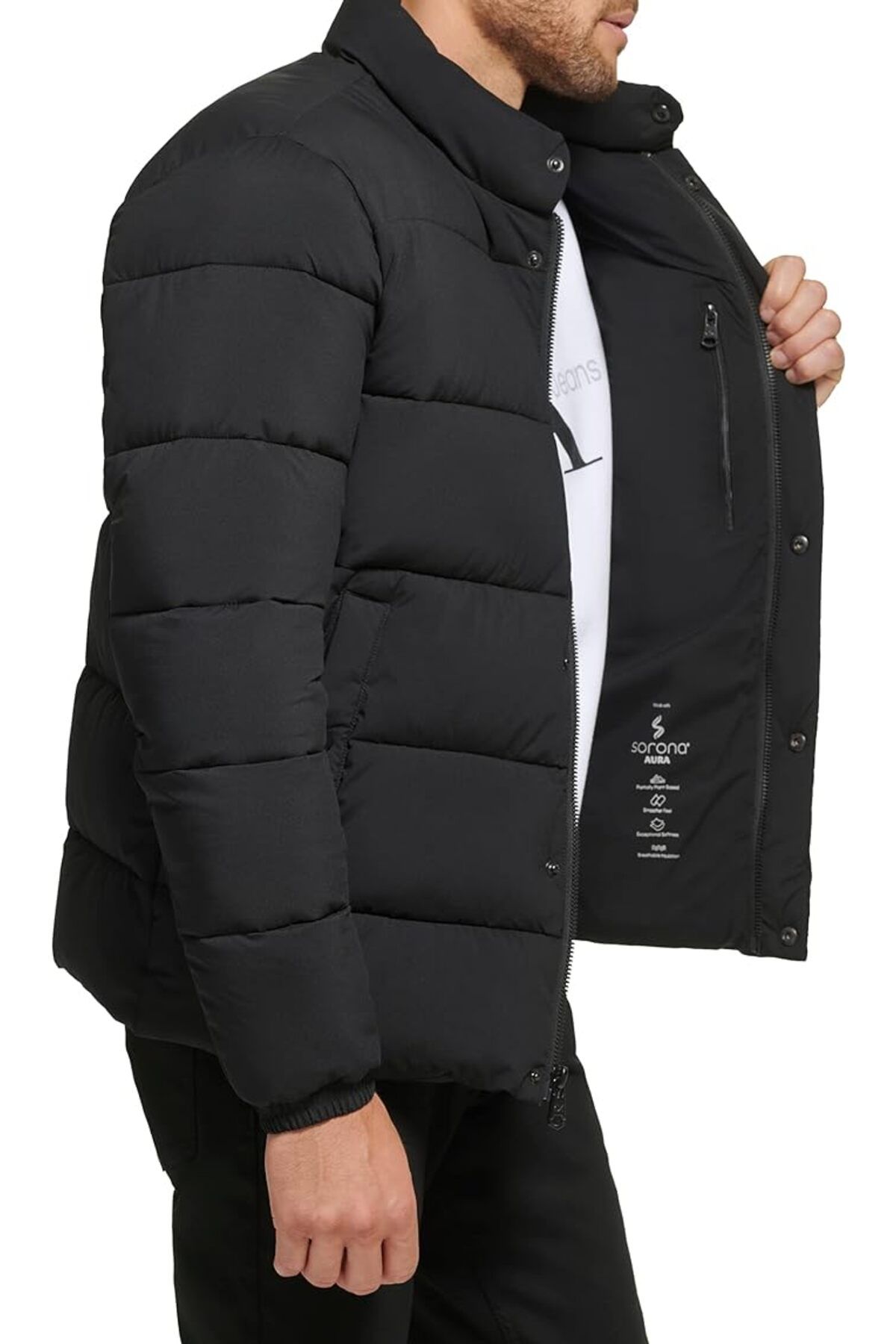 Calvin Klein Winter Jacket Black Regular fit Trendyol