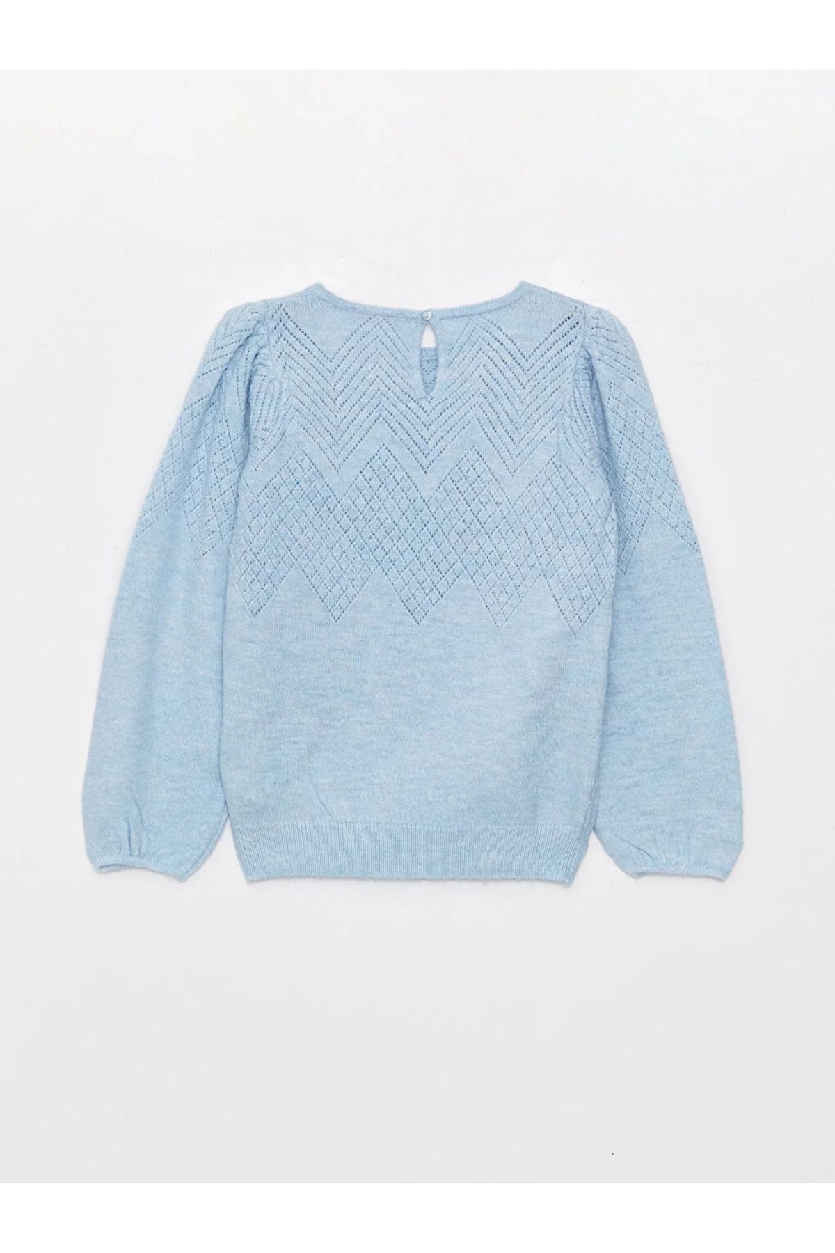 LC Waikiki-LCWAIKIKI Maternity Crew Neck Openwork Long Sleeve Maternity Knitwear Sweater 7