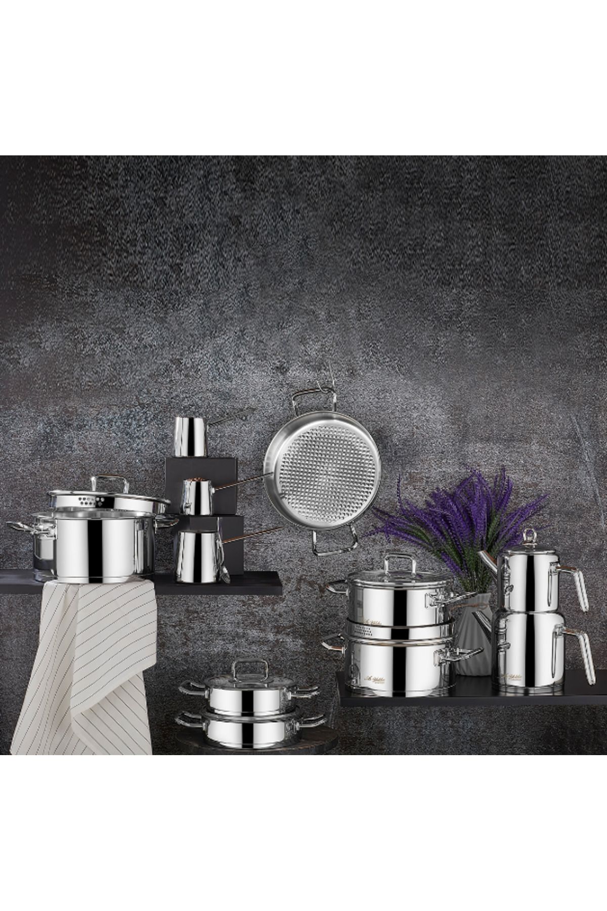 Aryıldız-Vento Prestige 20 Piece Ideal Set Steel Dowry Cookware Set 1