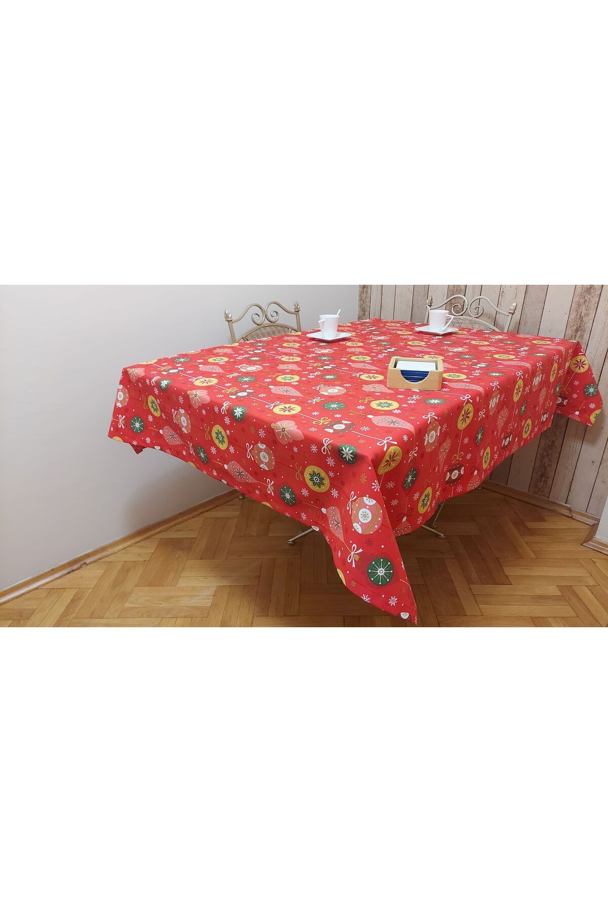 gonk-Rectangular, Christmas Patterned, Duck (LIQUID PUSHER, SPOT-PROOF) Fabric, Dining Table Cloth 7