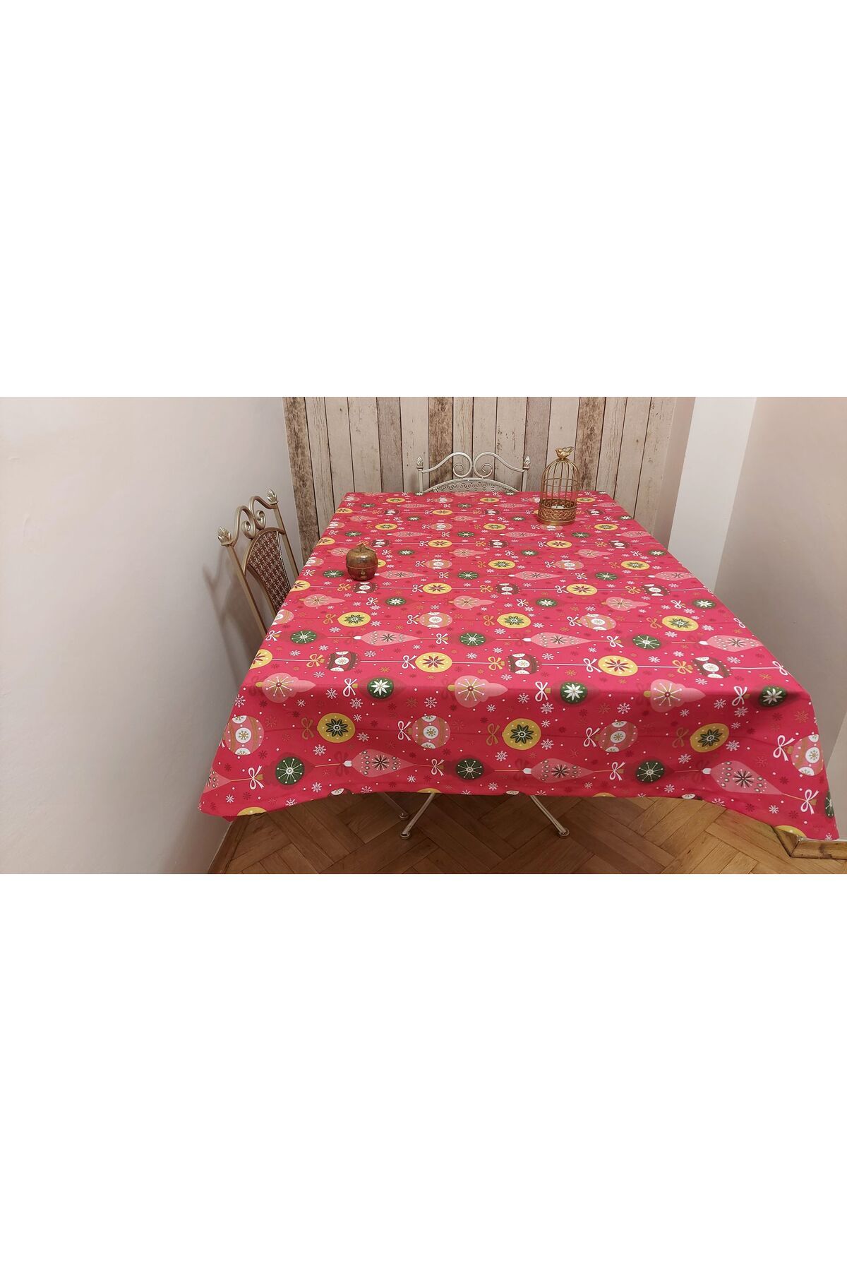 gonk-Rectangular, Christmas Patterned, Duck (LIQUID PUSHER, SPOT-PROOF) Fabric, Dining Table Cloth 6