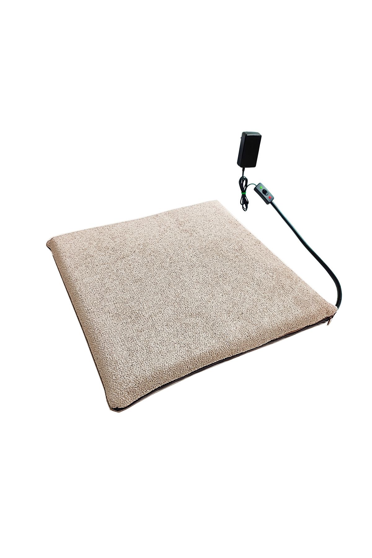 تخت گربه و سگ چند رنگ برقی کوسن گرم شده بخاری قارچ 12 ولت 45X45Cmx4Cm پاورتچ  Powertec