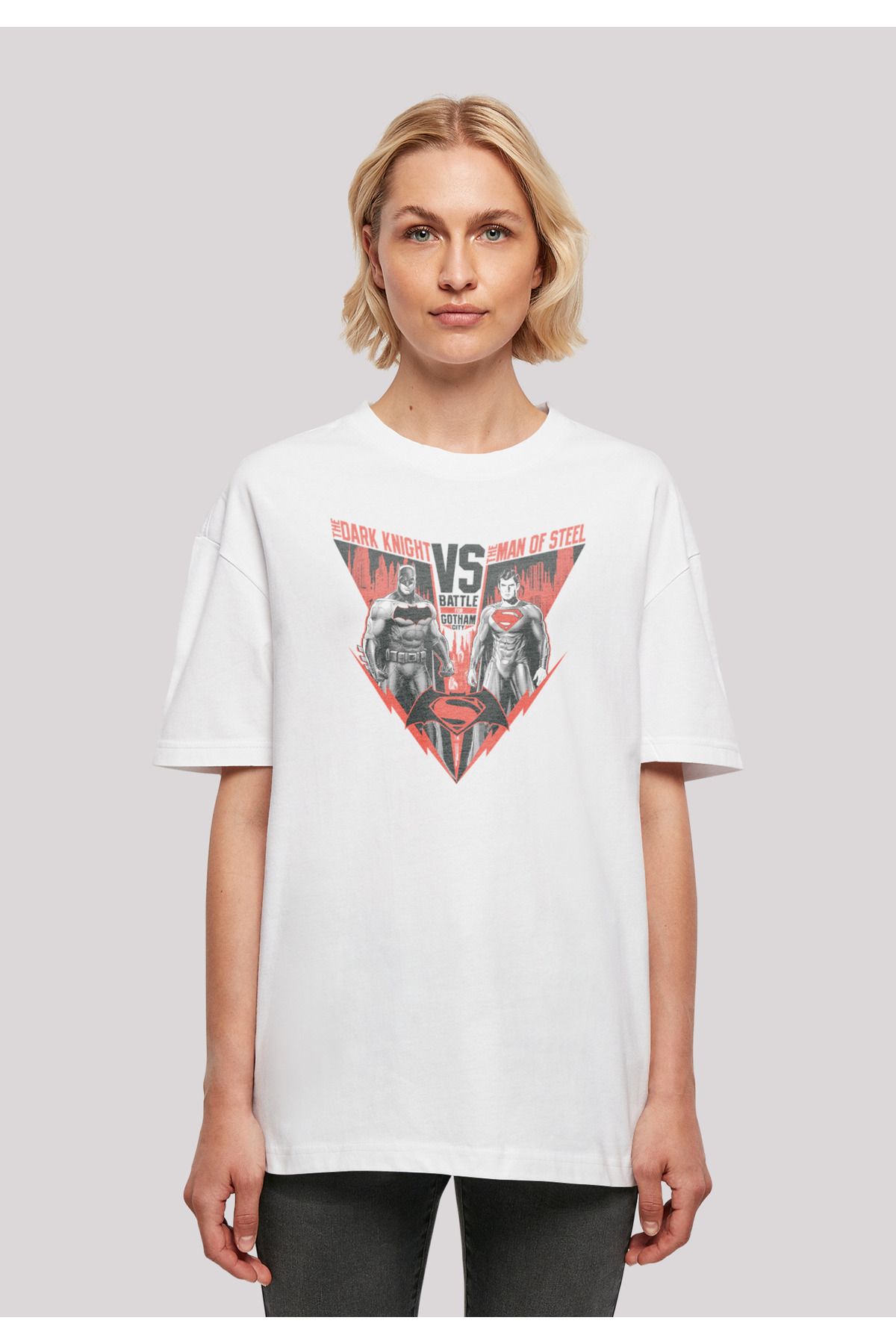 Superman t shirt top damen langarm