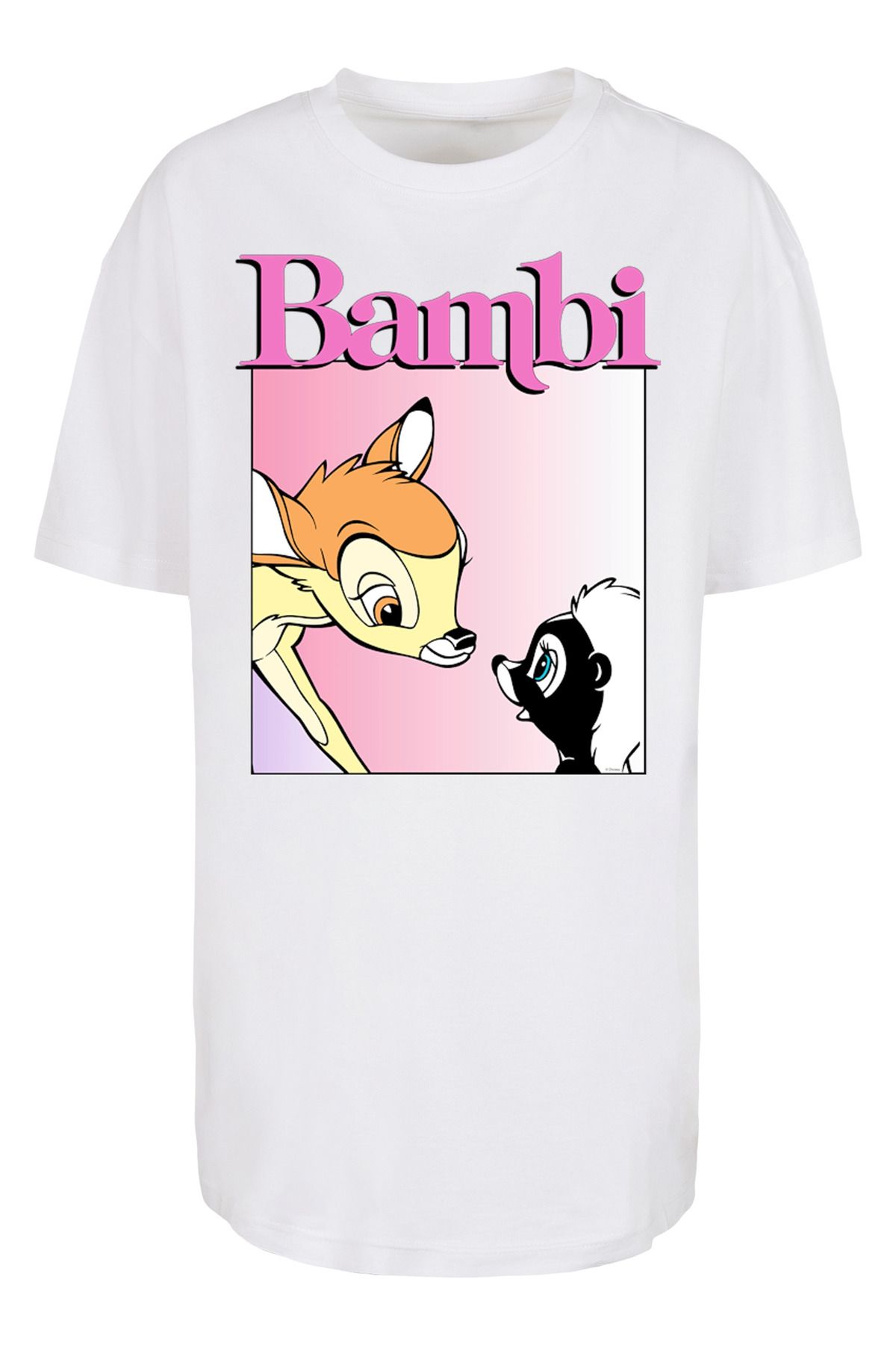 You To mit Damen F4NT4STIC Boyfriend-T-Shirt Damen Trendyol übergroßem Bambi Meet - für -BLK Nice