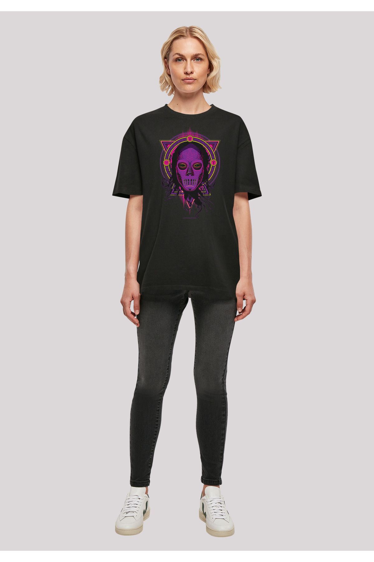F4NT4STIC Damen Harry - Damen für Neon Todesser Potter Boyfriend-T-Shirt übergroßem Trendyol mit