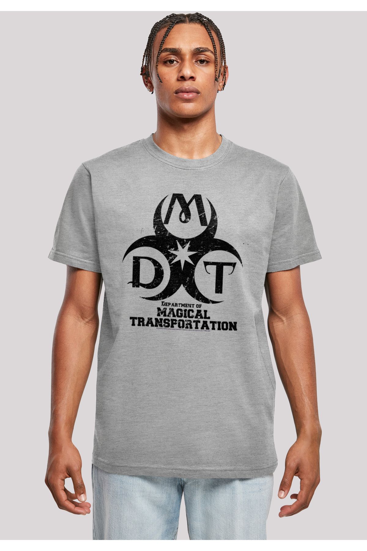 F4NT4STIC Herren Harry Potter Department T-Shirt Rundhalsausschnitt Trendyol - Transportation Logo mit of Magical