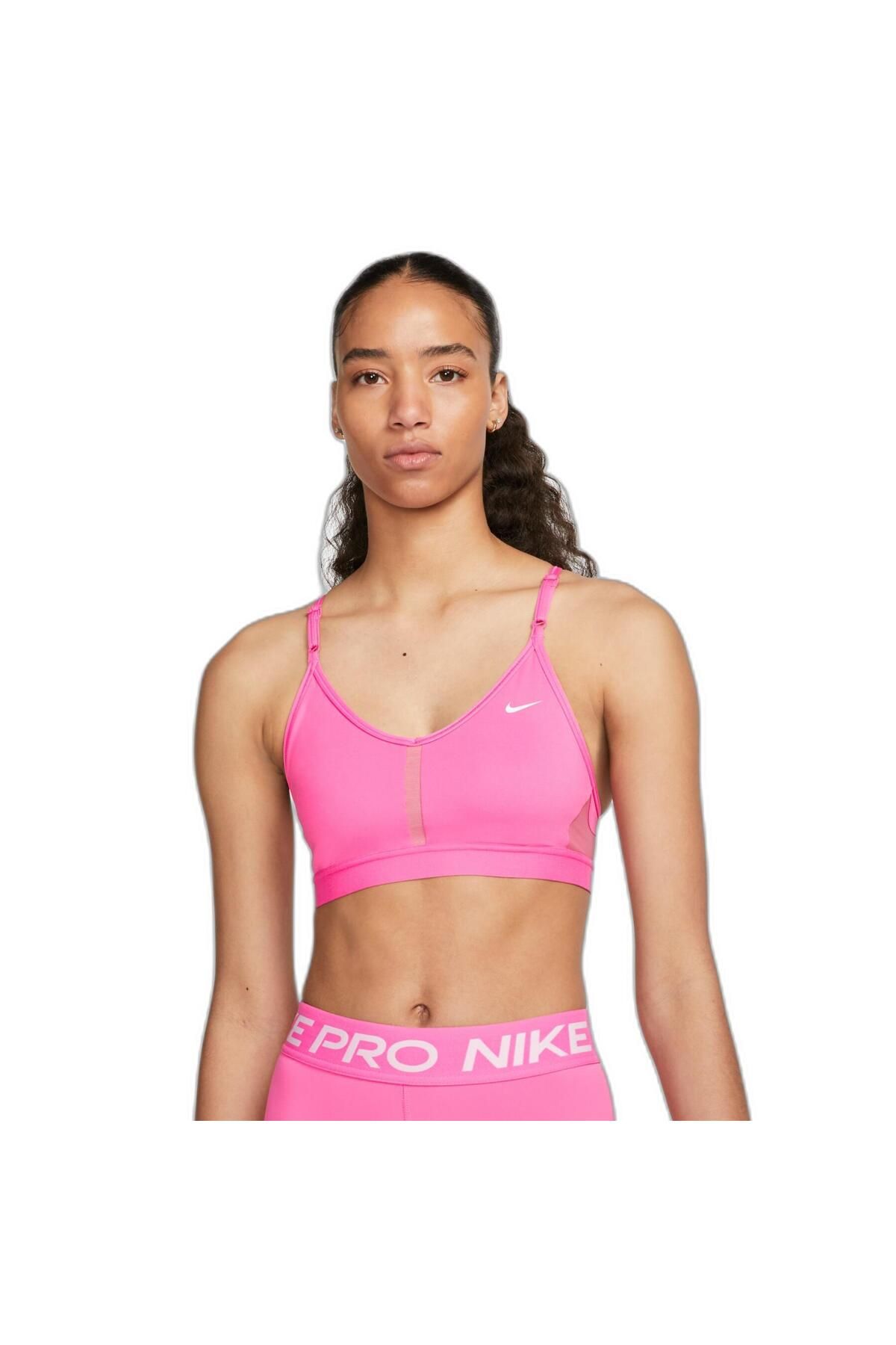 Nike Dri-Fit Indy V Neck Light-Support Sports Training Pembe Kadın Bra  CZ4456-684 Fiyatı, Yorumları - Trendyol