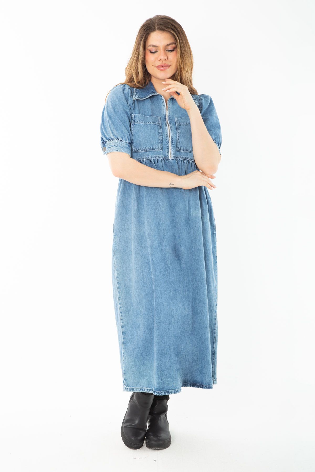 Denim shift new arrivals dress plus size