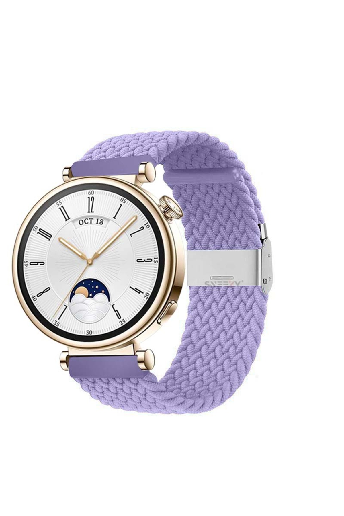 18mm Metal Clip Solo Fiberlink Mesh Cord Compatible With Huawei Watch GT 4 41mm