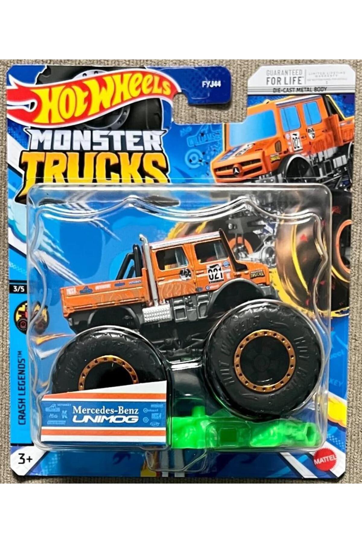 HOT WHEELS FYJ44 Monster Trucks 1:64 Araba MERCEDES -BENZ UNIMOG