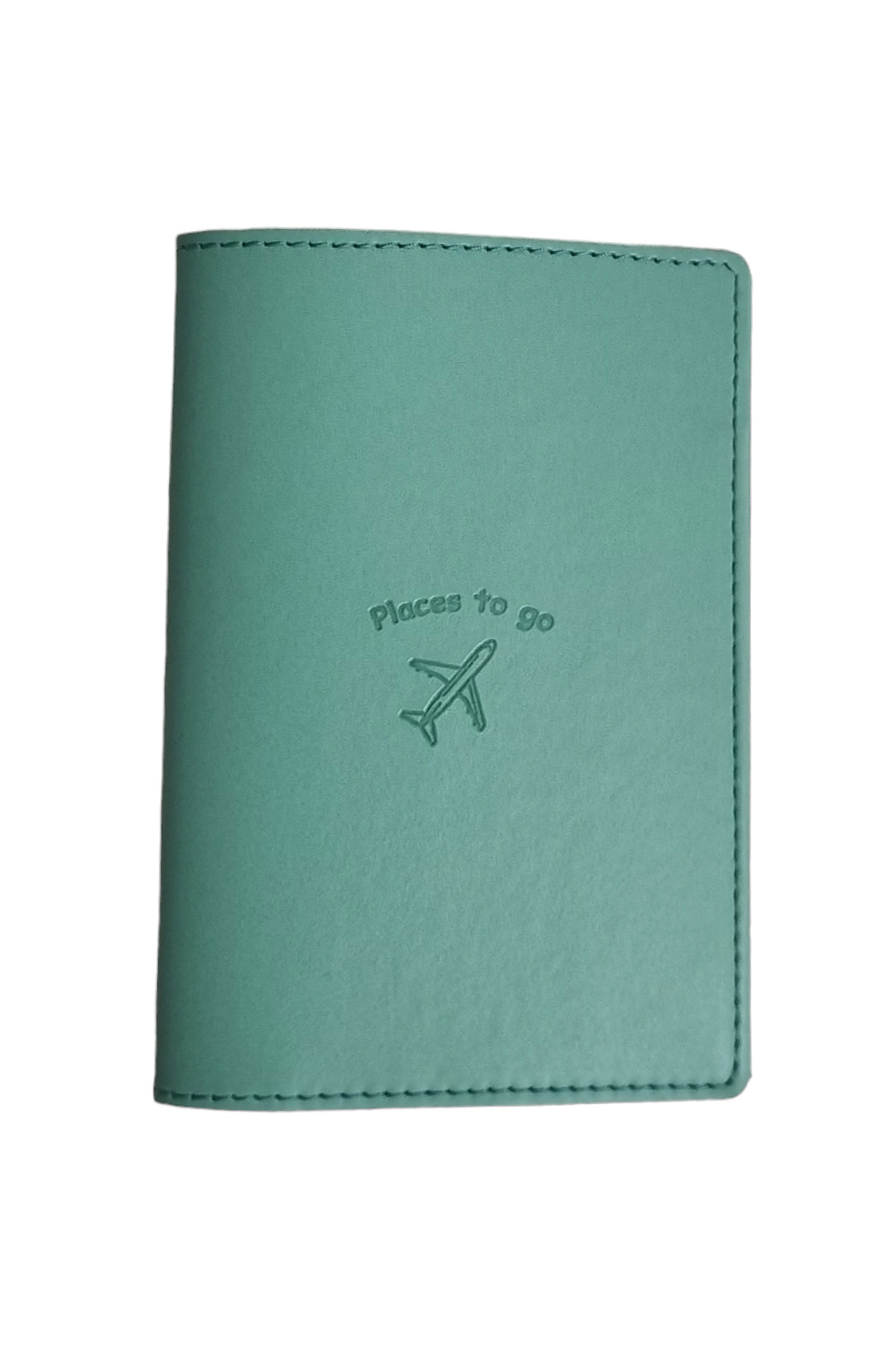 Mira Apple Leather (SUSTAINABLE MATERIAL)Passport Case Passport Holder Wallet Mint Green