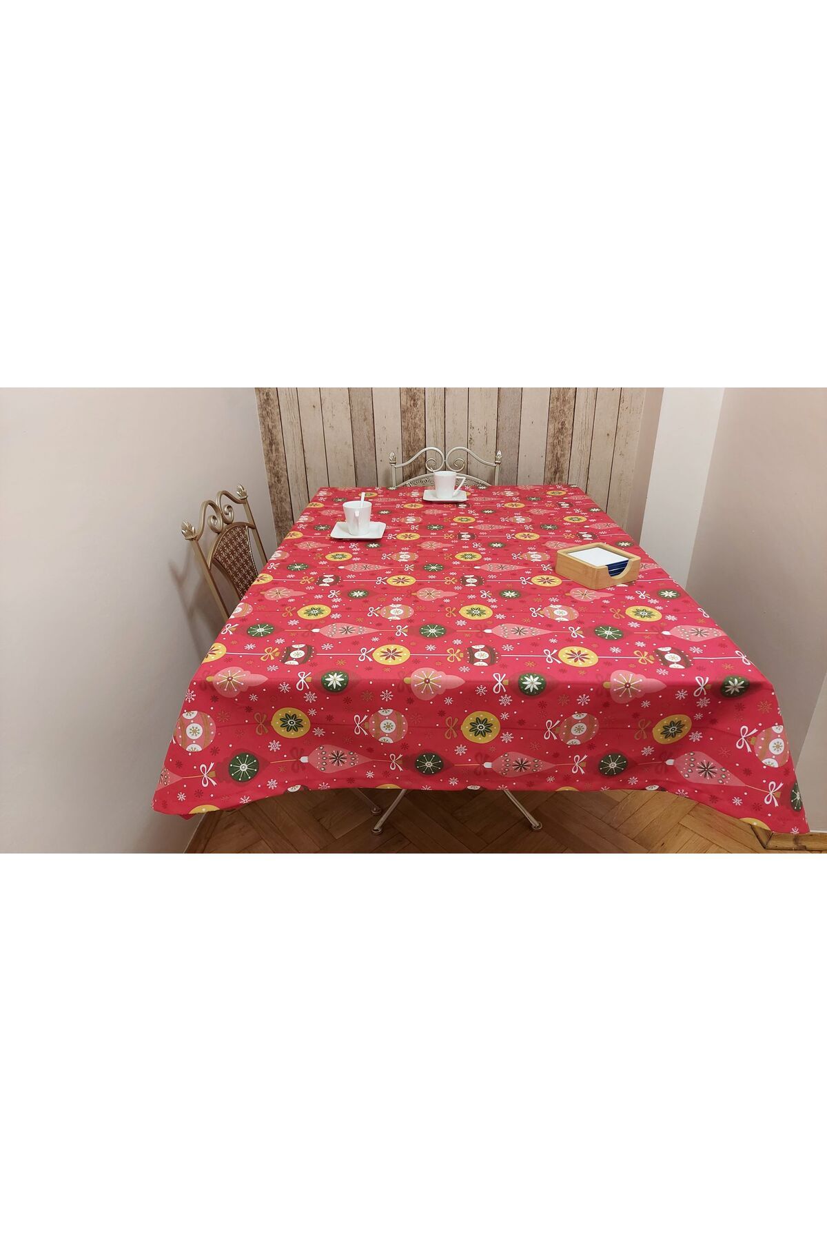 gonk-Rectangular, Christmas Patterned, Duck (LIQUID PUSHER, SPOT-PROOF) Fabric, Dining Table Cloth 8
