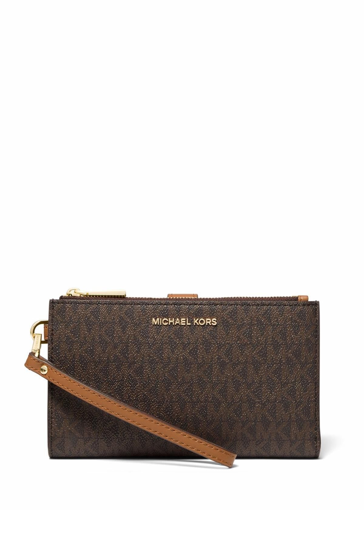 Michael kors new arrivals clutch brown