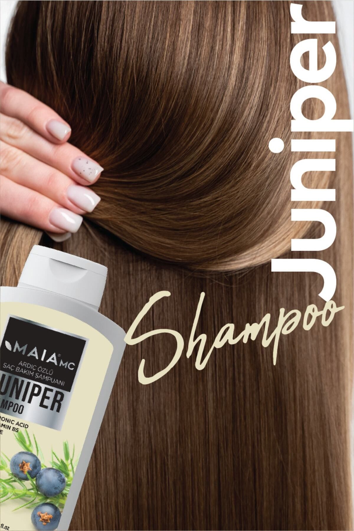 Maia mc-400 Ml Juniper Extract Shampoo - Hyaluronic Acid, Provitamin B5, Vitamin E and Aloe Vera Extract 3