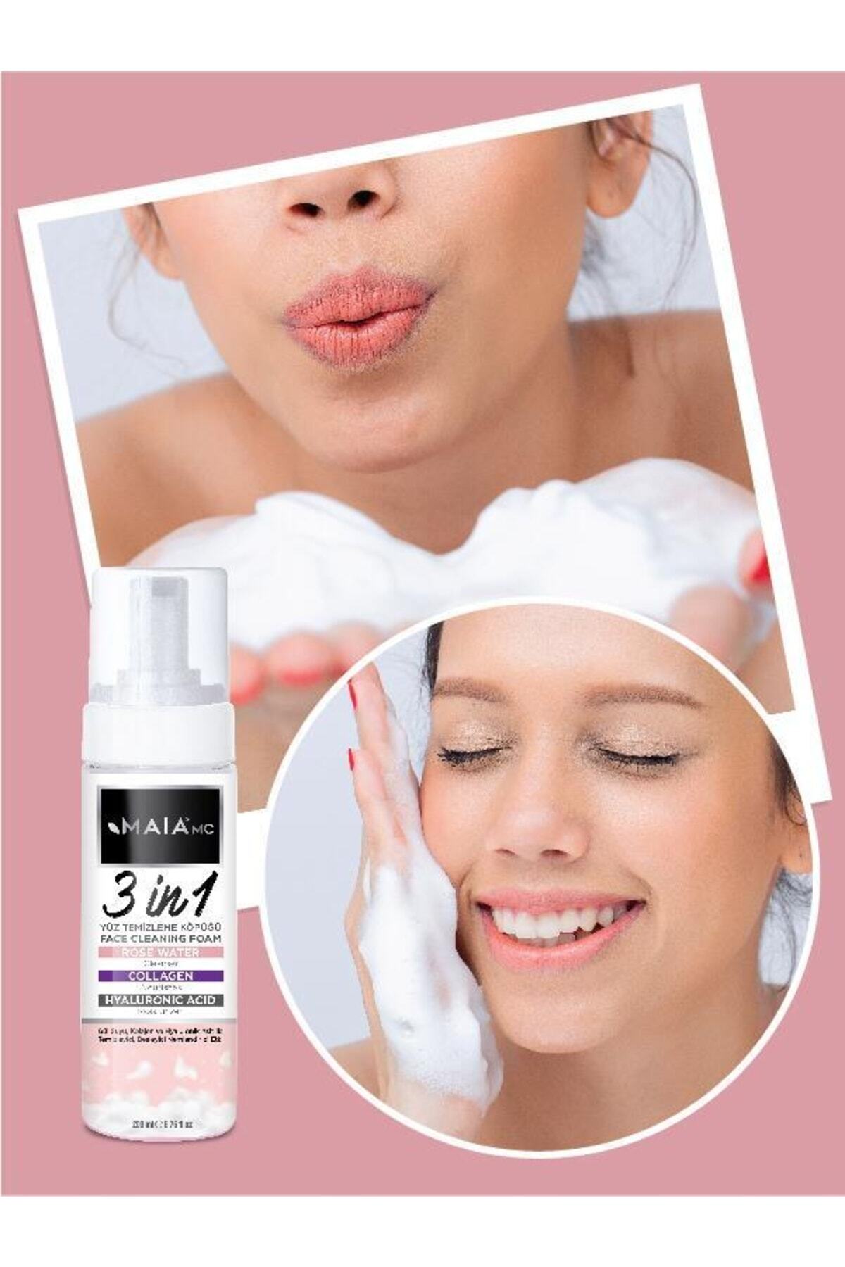 پاک کننده صورت   Maia mc | Maia Mc 3in1 Yüz Temizleme Köpüğü اورجینال - تصویر 3