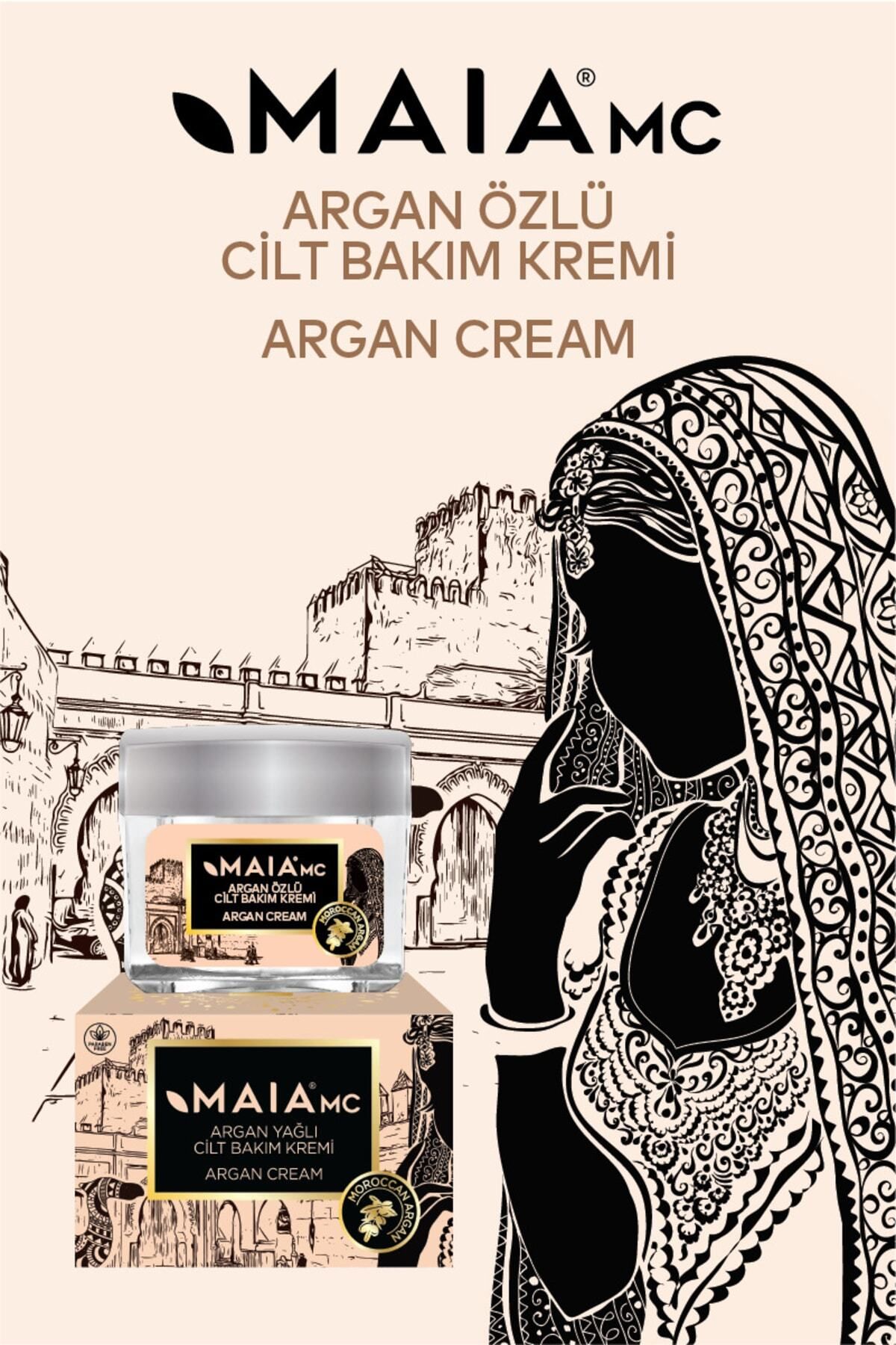 Maia mc-50 Ml Argan Extract Skin Care Cream 3