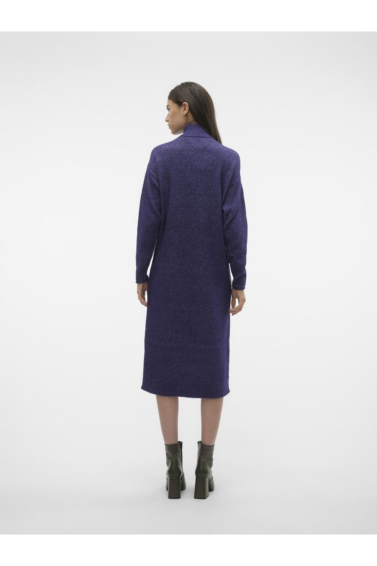 Vero Moda-Strickkleid VMKADEN LS YÜKSEK YAKA DALGA ELBİSE GA BF 3