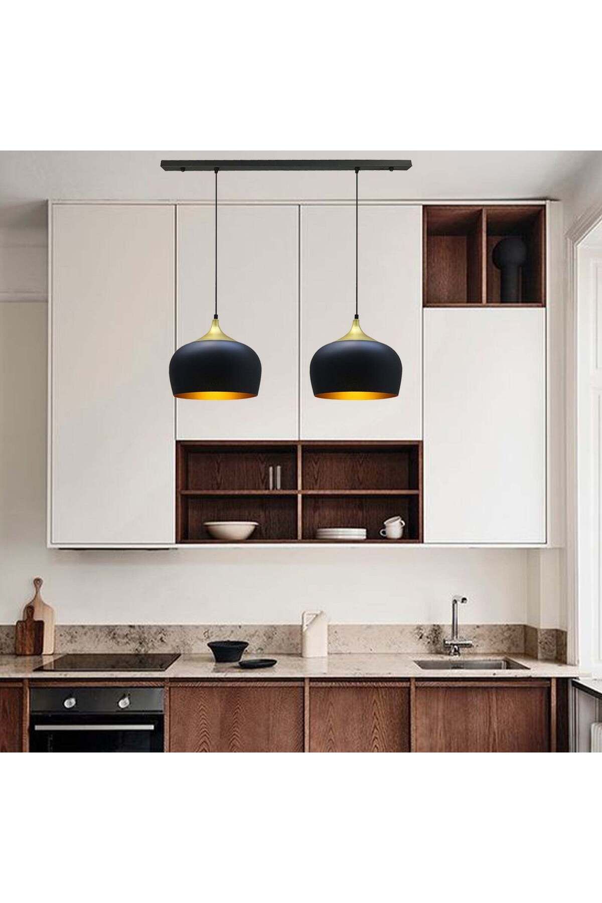 Bamyum-2x Hängelampe E27 Metall Set aus 2-3-4 Pendellampen Hängelampe Pendelleuchte 5