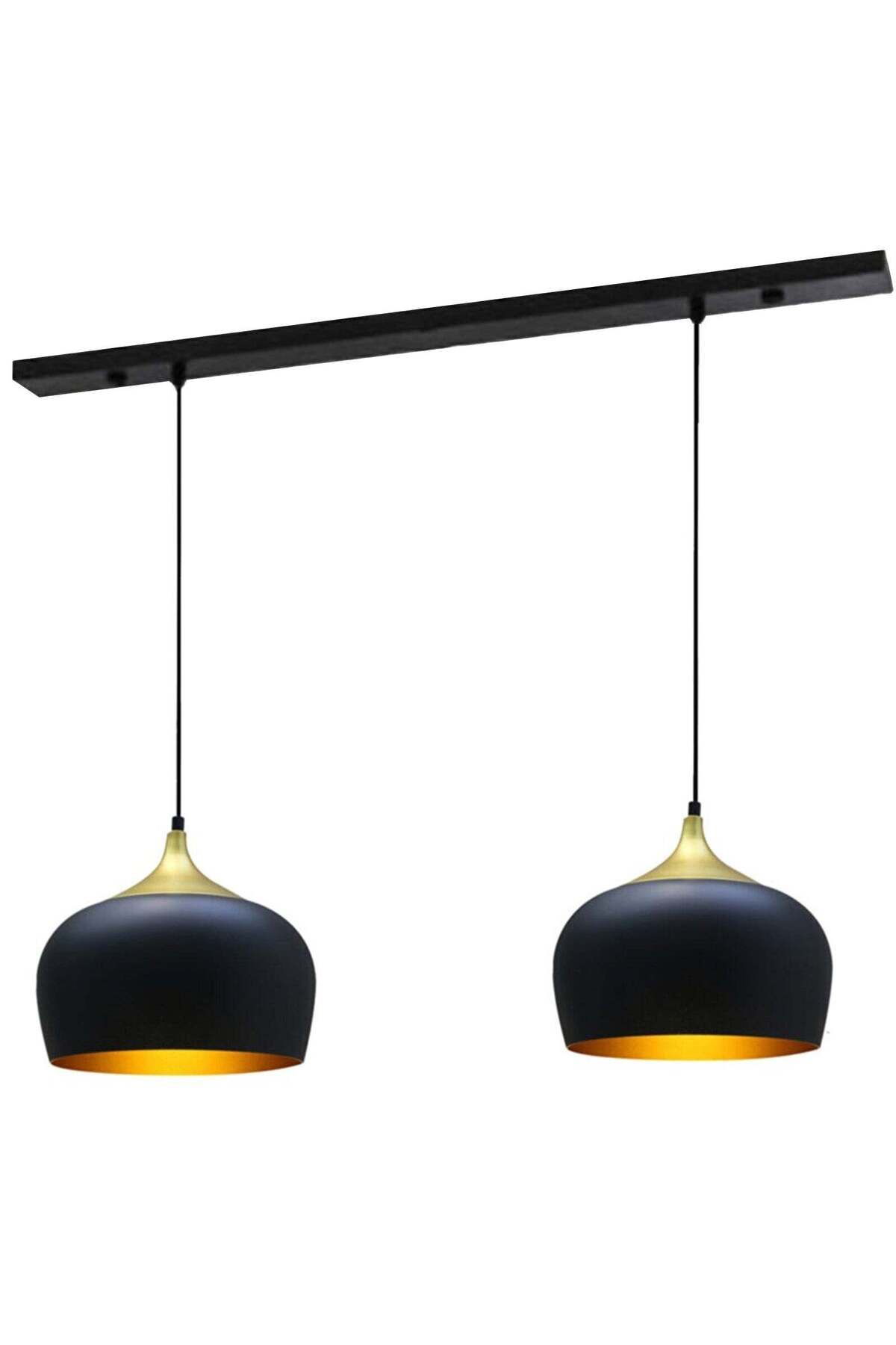 Bamyum-2x Hängelampe E27 Metall Set aus 2-3-4 Pendellampen Hängelampe Pendelleuchte 1
