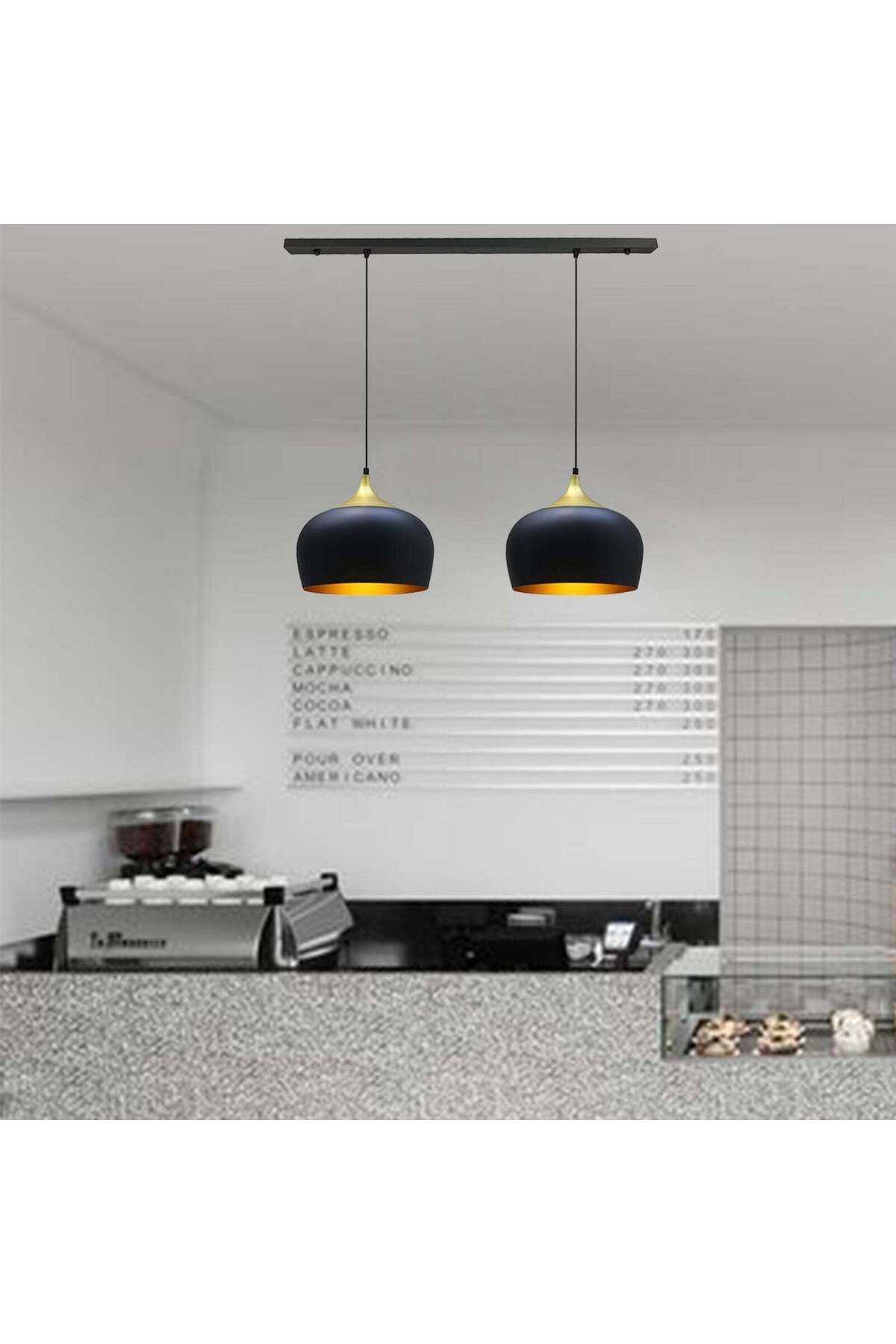 Bamyum-2x Hängelampe E27 Metall Set aus 2-3-4 Pendellampen Hängelampe Pendelleuchte 6