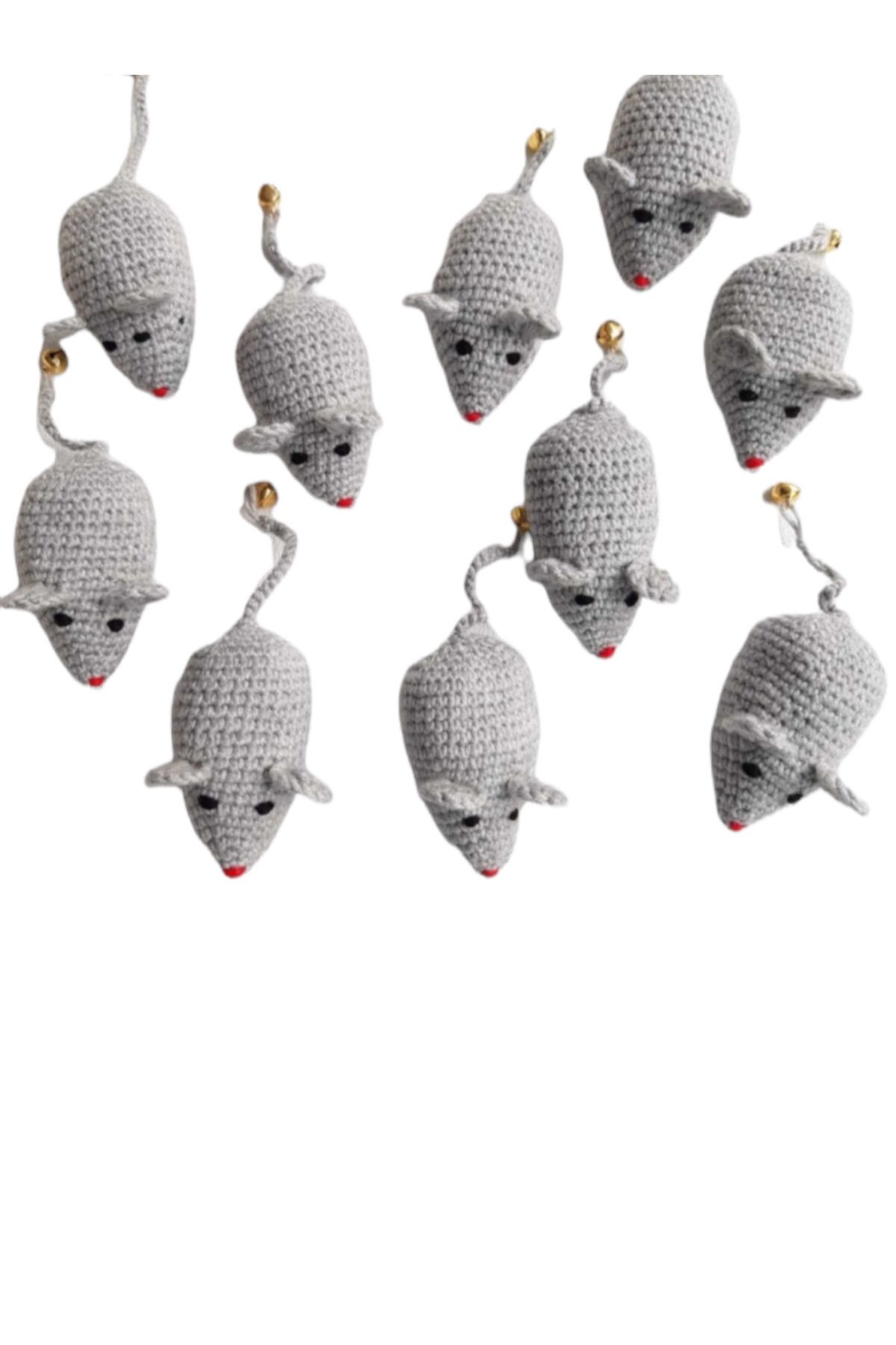 Be Cat-Catnip Mouse Model Cat Toy with Bells 3