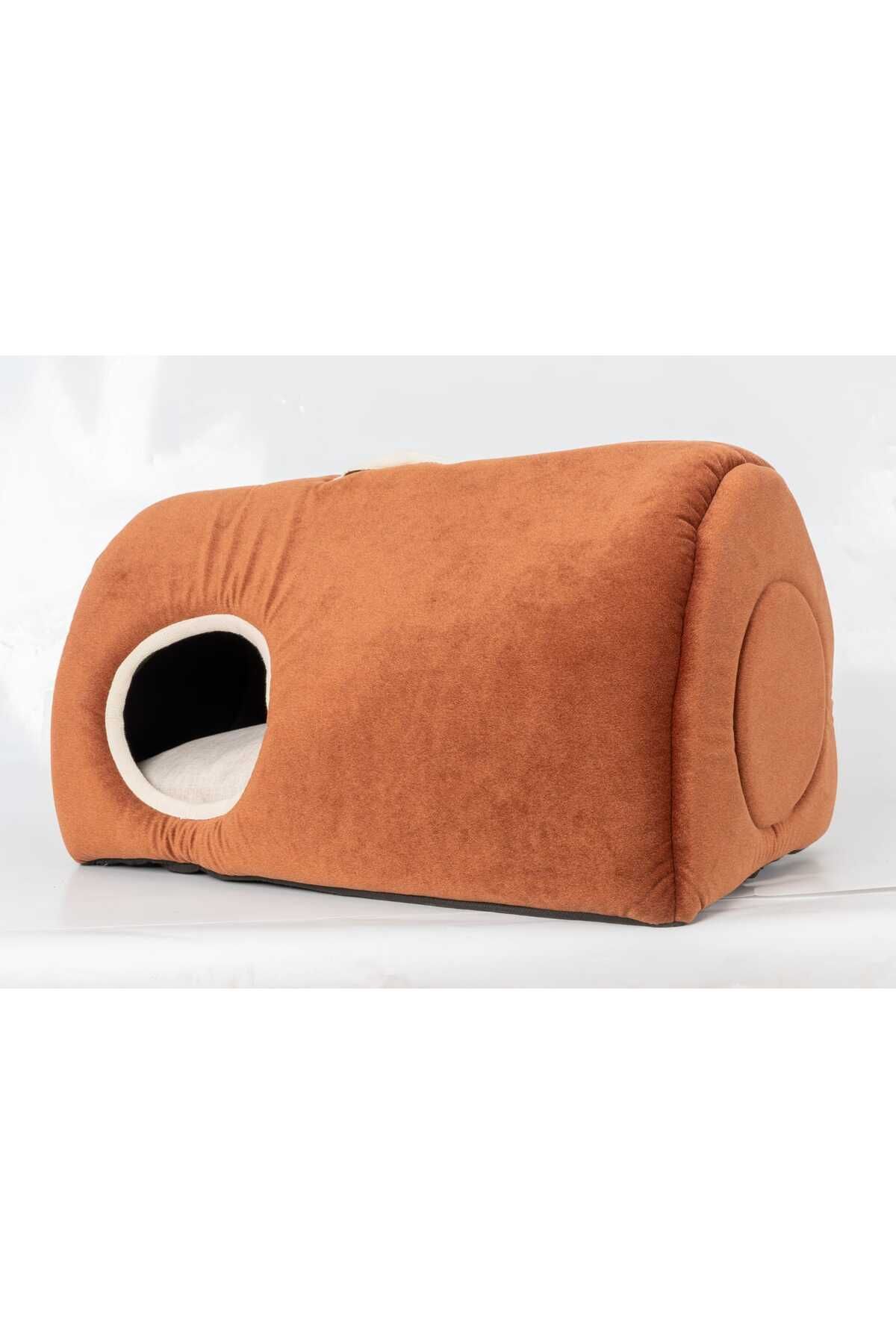 HAYHAYPETSHOP-Sleeping Tunnel Home Cat and Dog Bed Plush Soft Structure 1