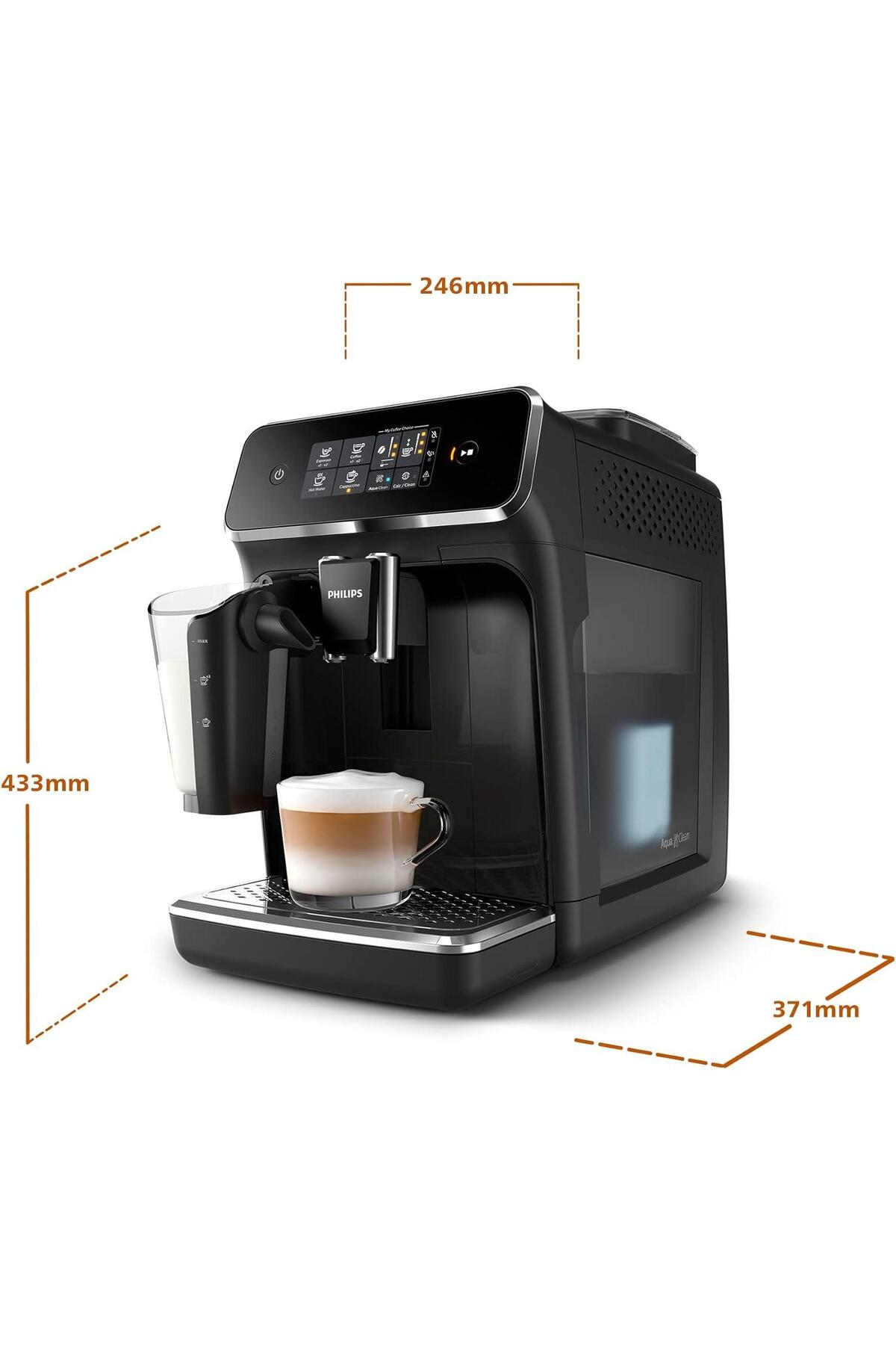 Ep2231/40 Tam Otomatik Espresso Makinası, 1.8 L Kapasite, 3 Aromatik Kahve Çeşidi, Lattego S 7