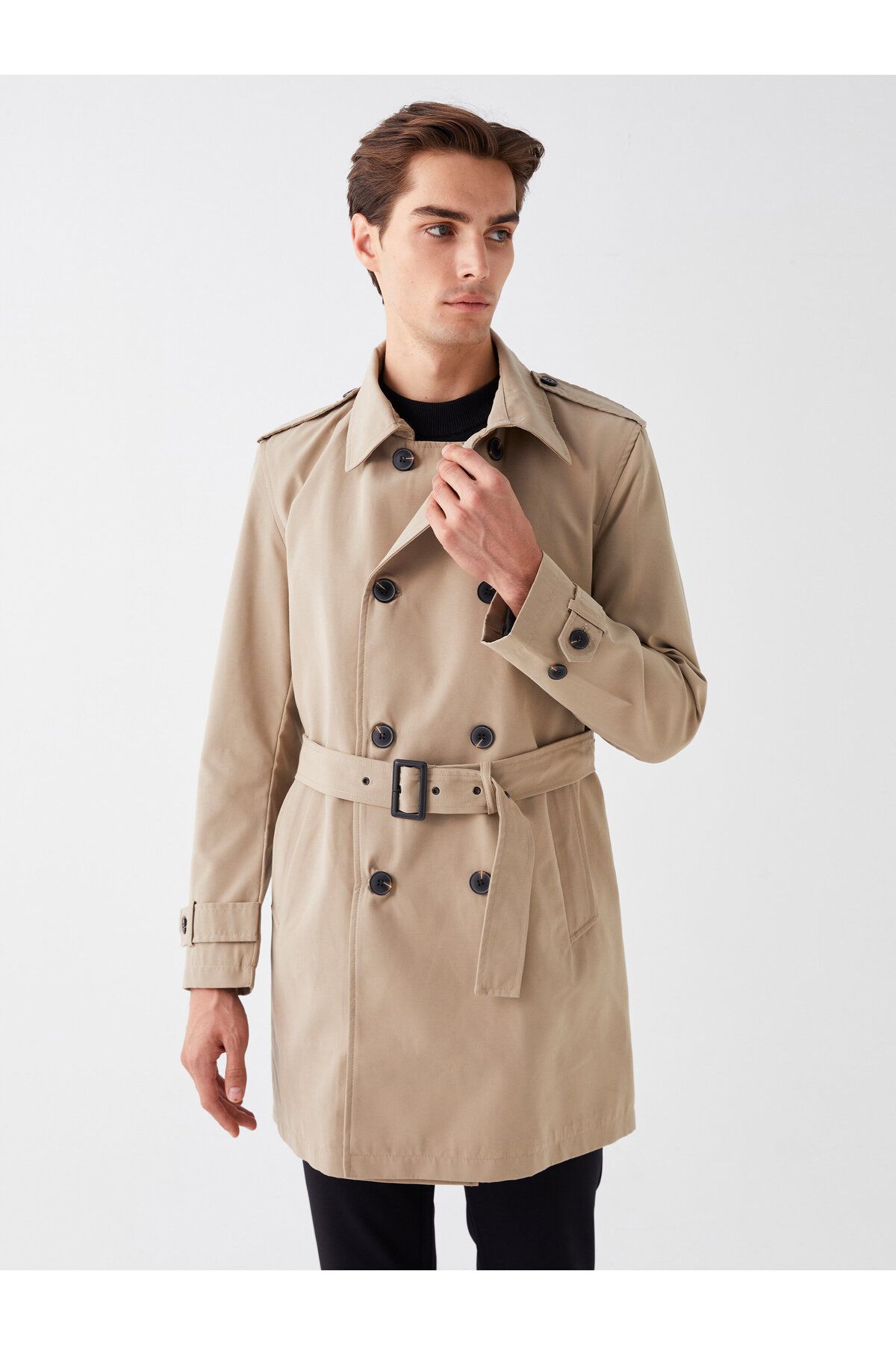 Slim fit trench coat mens hotsell