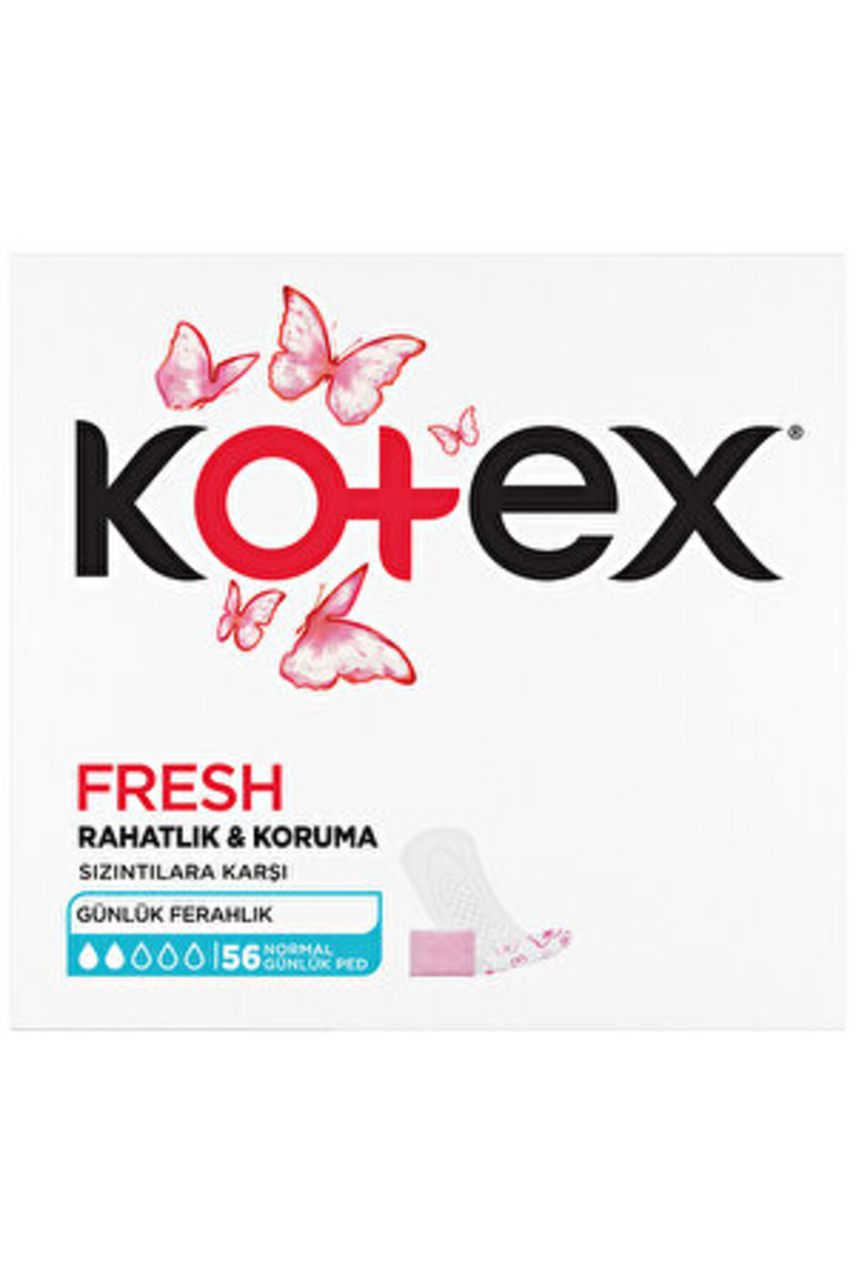 Kotex ( 3 ADET ) Kotex Günlük Ped Normal 56’lı