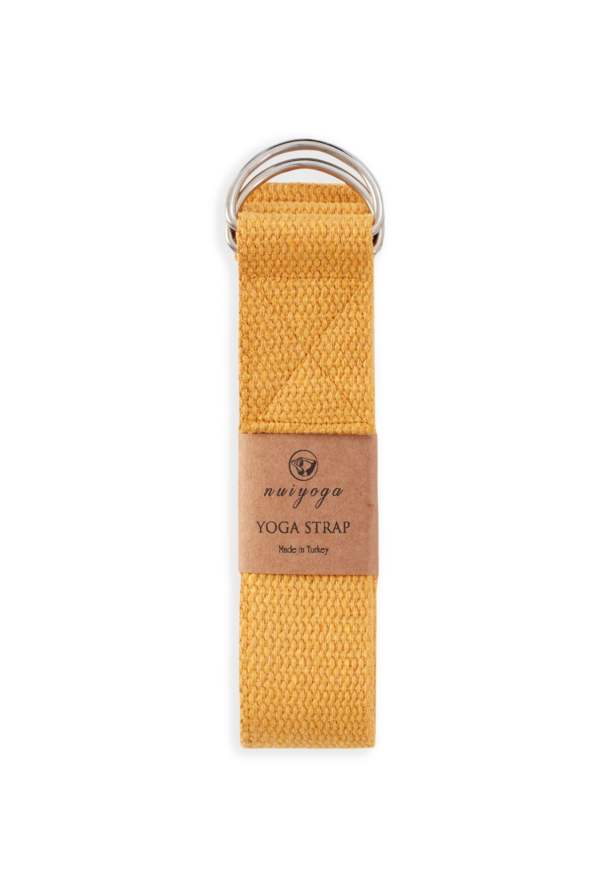 Nui Yoga Curea De Yoga Galbenă 100% Bumbac (curea) - Mărime unică