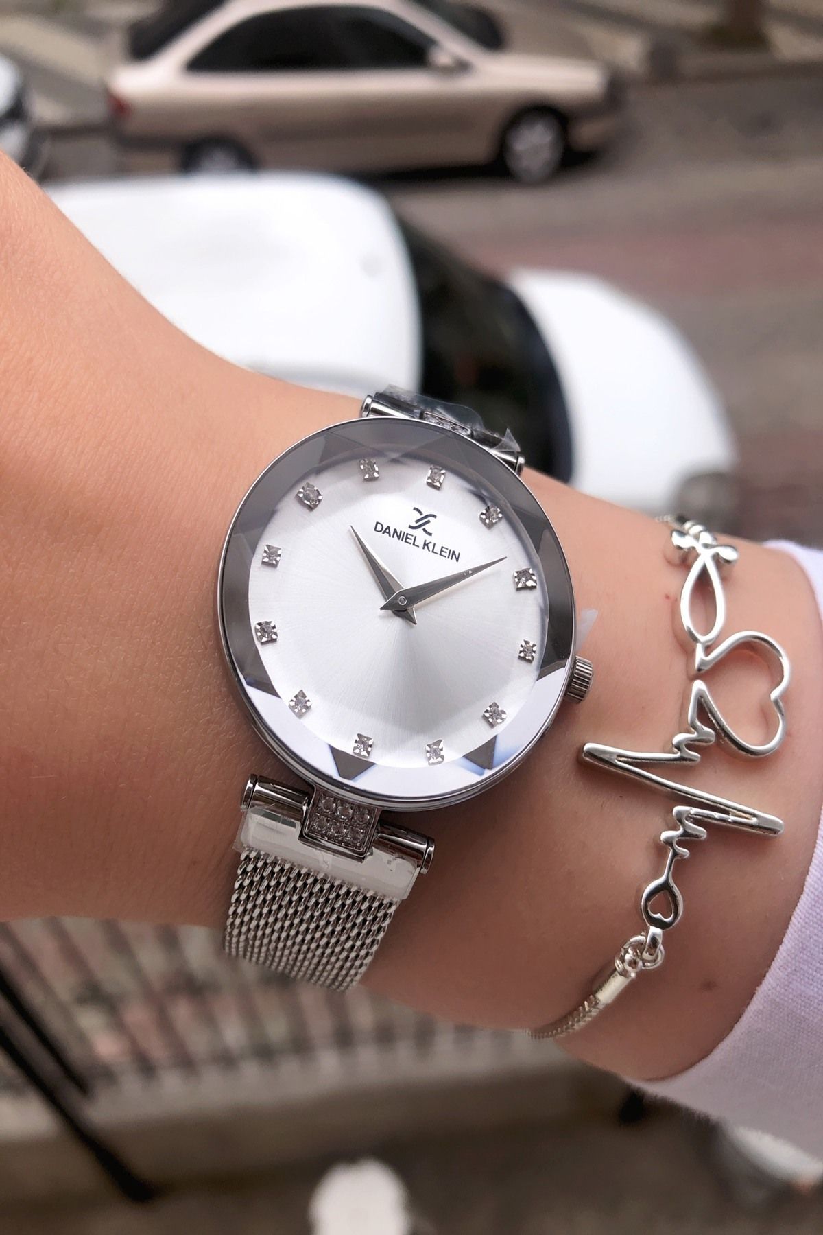Daniel klein hotsell silver watch
