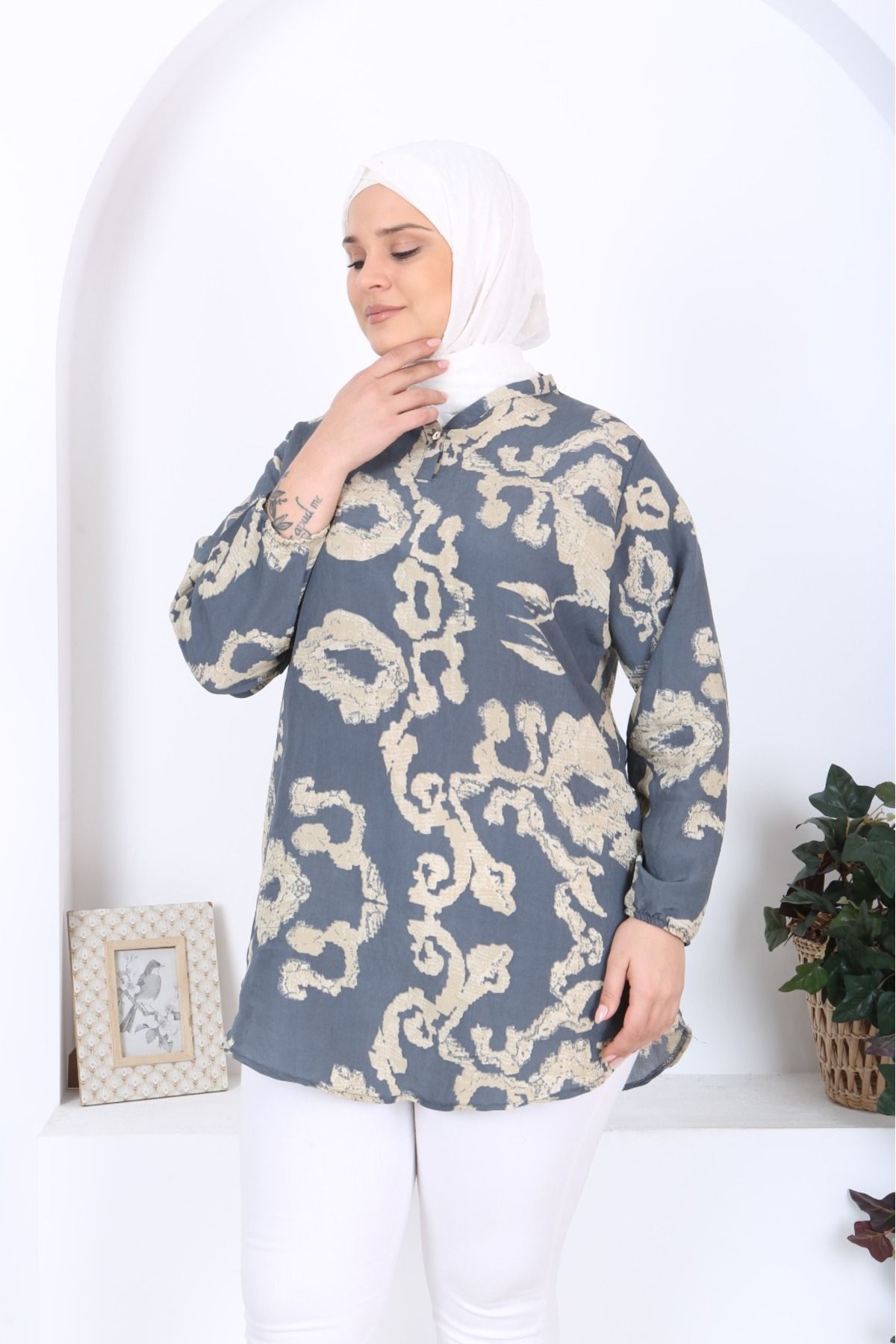 Tunikteks-Modal woven viscose soft kumas tunic 3
