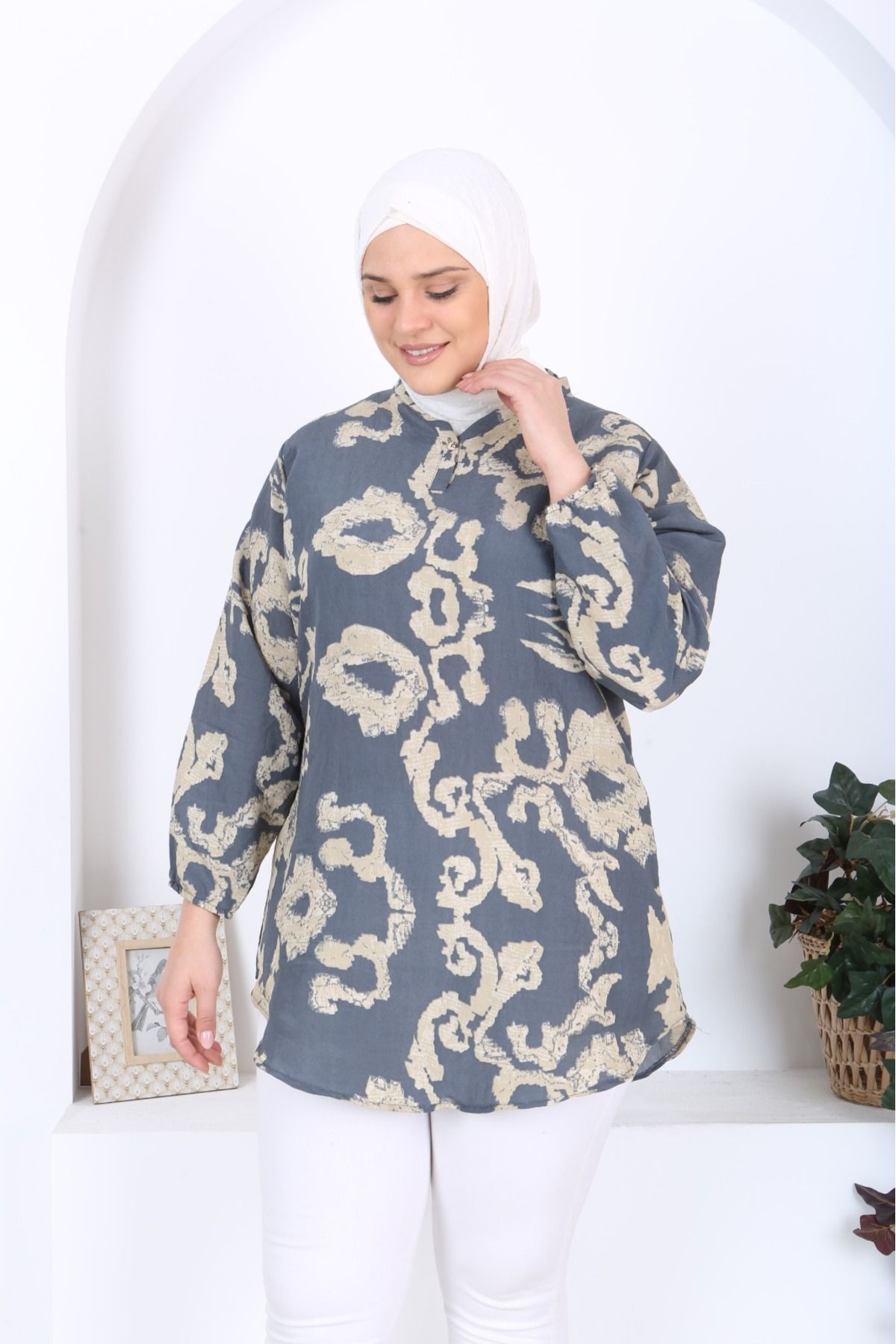 Tunikteks-Modal woven viscose soft kumas tunic 4