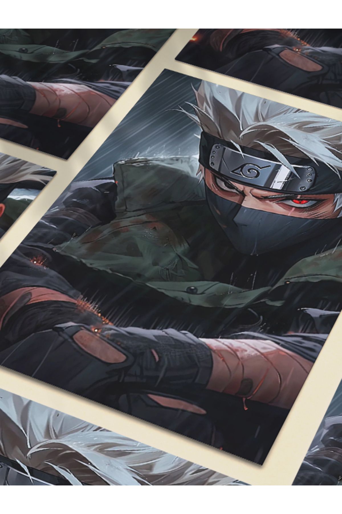 ZNC-Naruto Kakashi Hatake - Custom Design Paper Poster Duar Art 4
