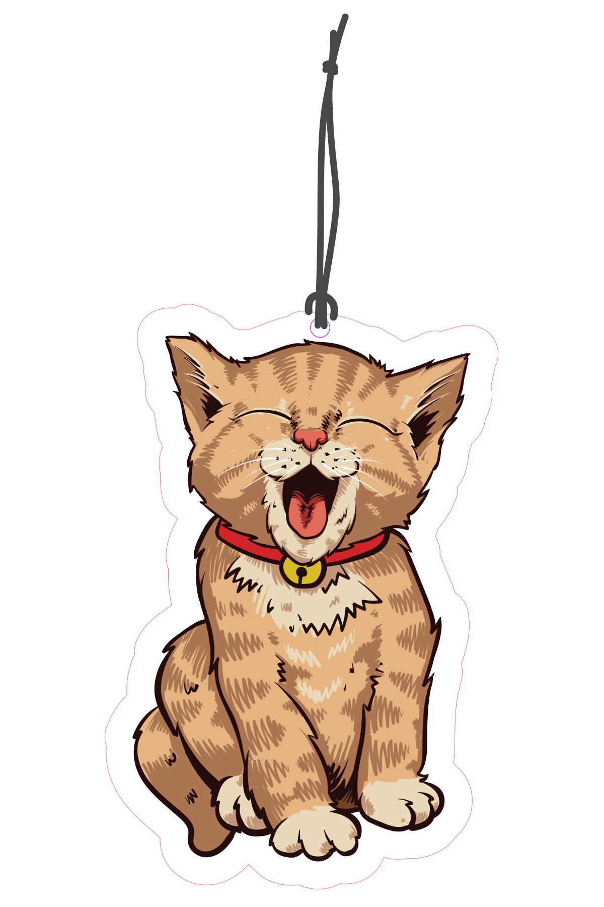 1001MODEL Sevimli Kedicik Tasarımlı Dekoratif Oto Kokusu ve Oto Aksesuarı