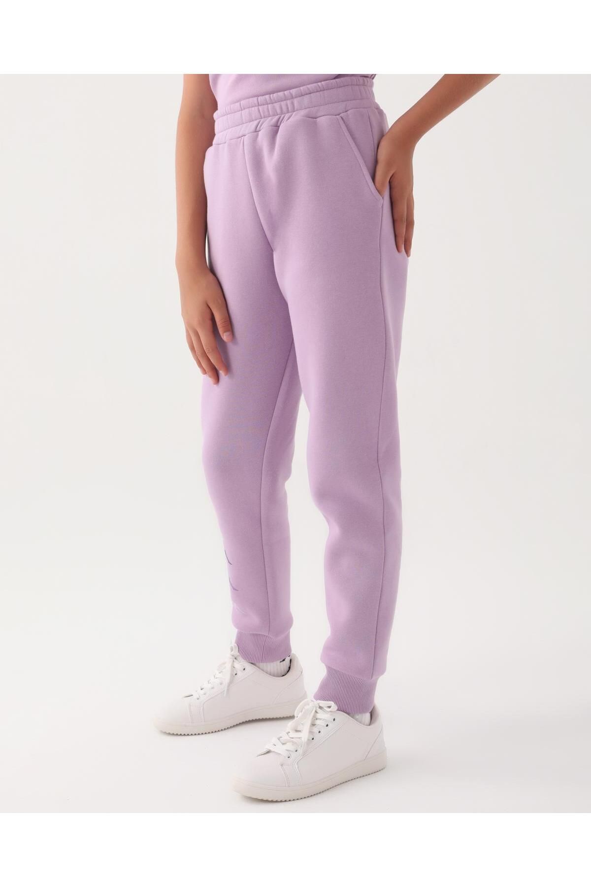 Kappa Authentic Albert Girl s Lilac Violet Regular Fit Sweatpants