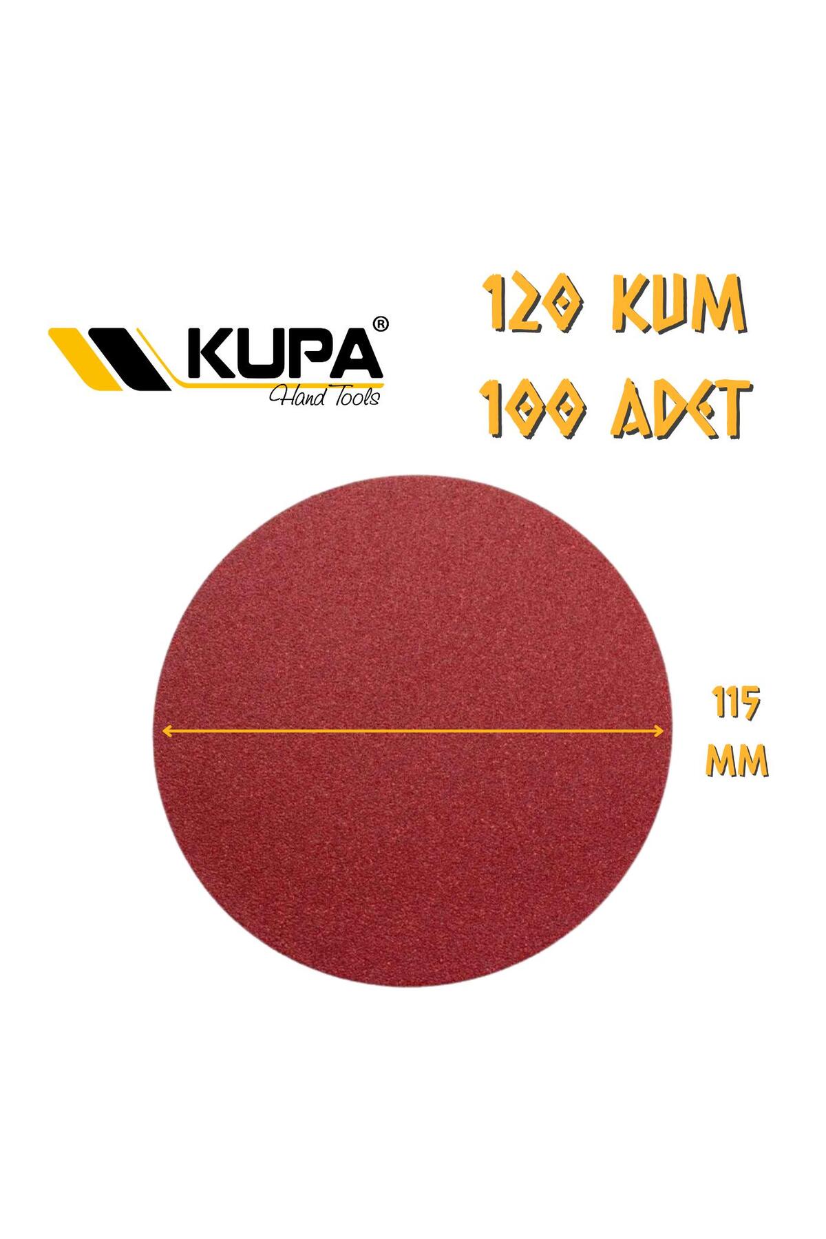 Genel Markalar Yuvarlak Cırt Zımpara 115 mm - P120 Kum - 100 Adet