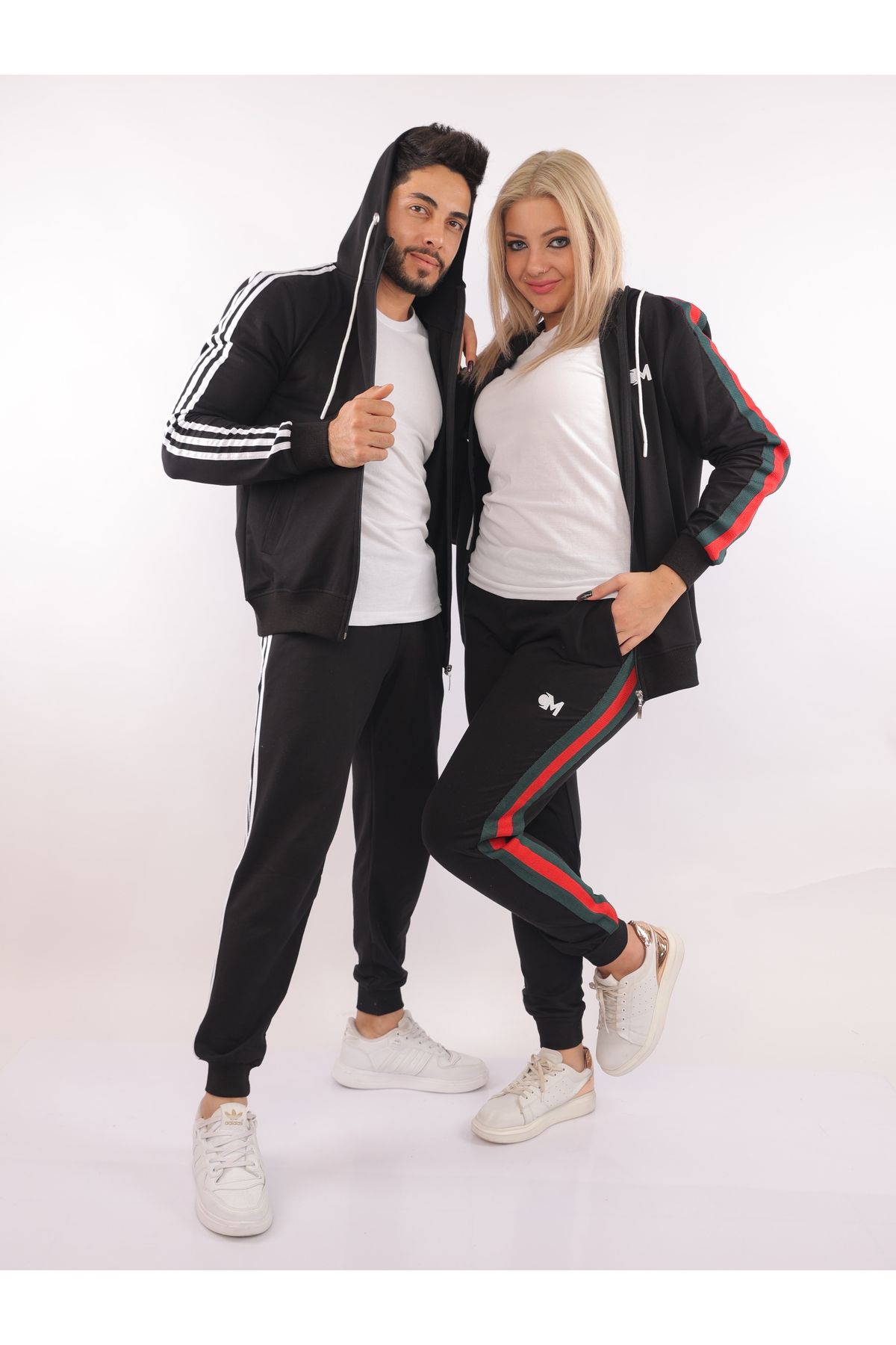Matching adidas top sweatsuit for couples