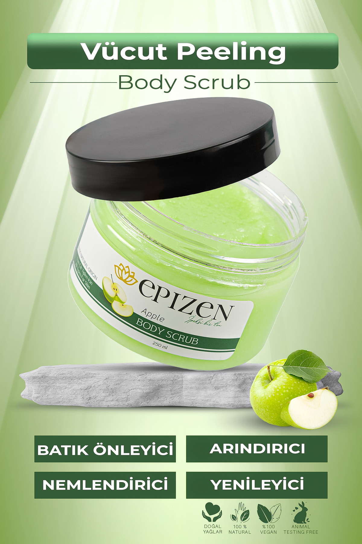 Azulen Boncuk Ağda - Vücut Peeling Bakım Seti Kabak Lifli Aloe Vera Sabun Hediyeli — 25682345 — تصویر 3 از 5