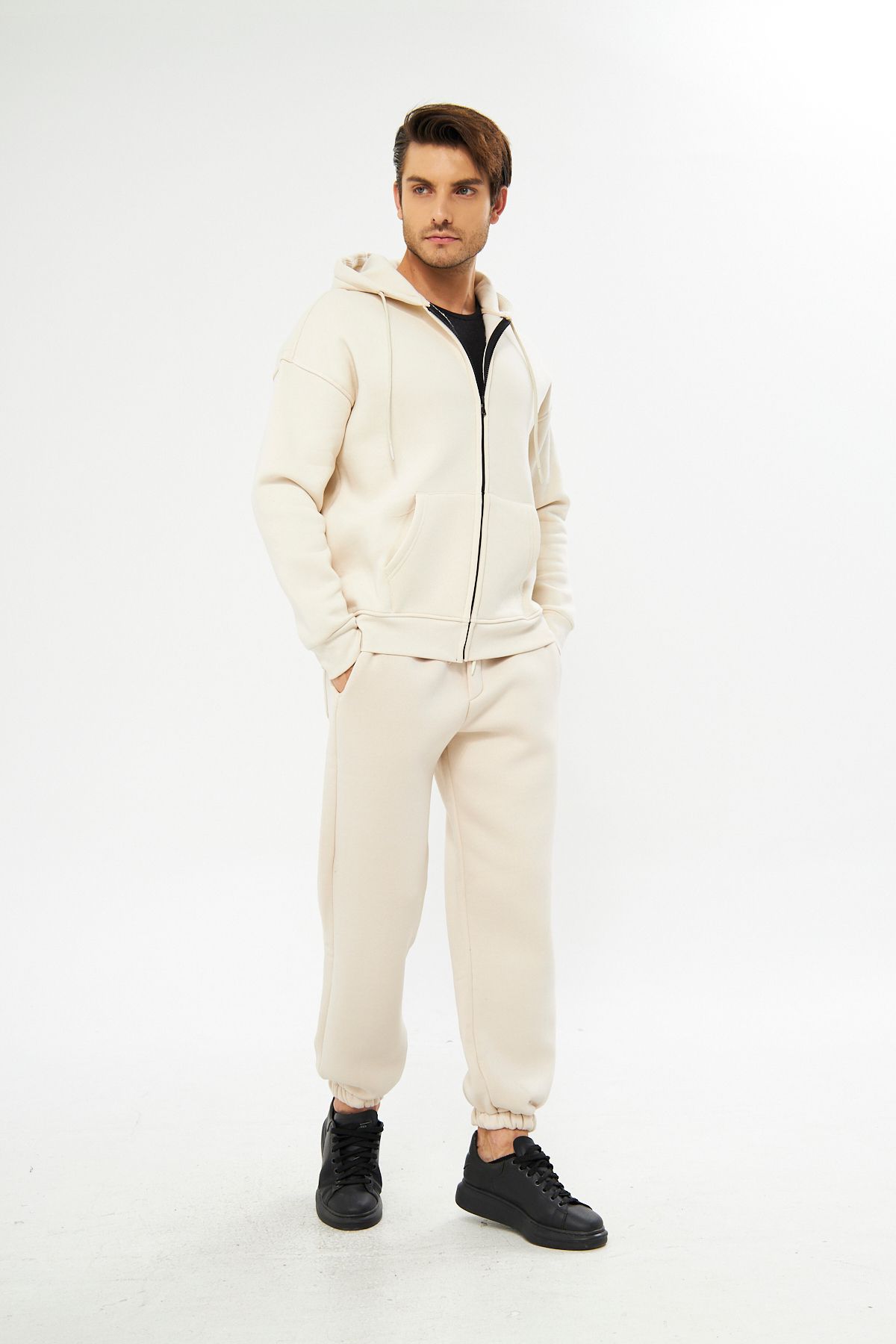 Mens cream tracksuit hotsell