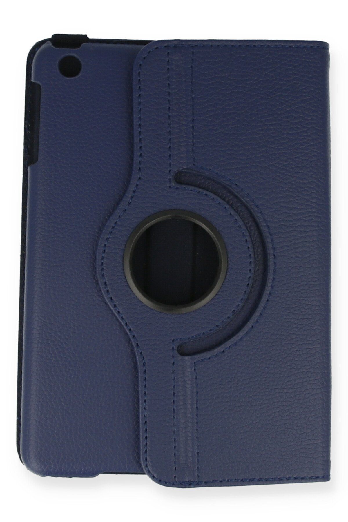 AQUA AKSESUAR-Mini 2 Compatible Case 360 Rotating Leather Protected Tablet Case - Navy Blue 2
