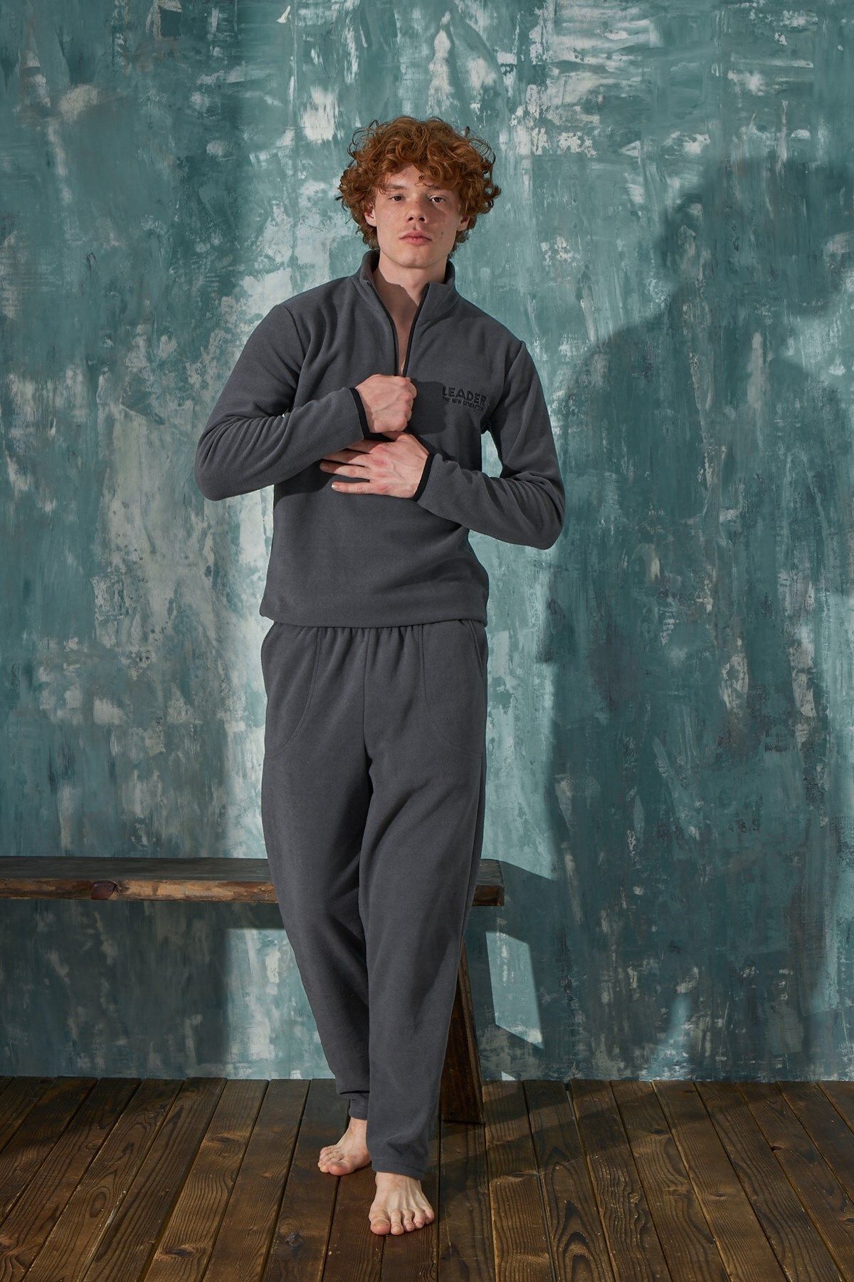 Mens fleece cheap tracksuit set