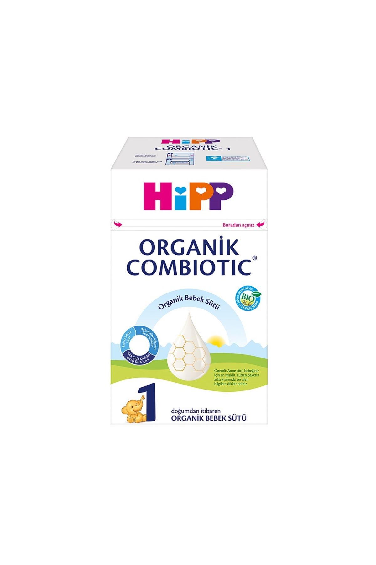 Hipp 2'li HIPP 1 Organik Combiotic Bebek Sütü 800 gr.