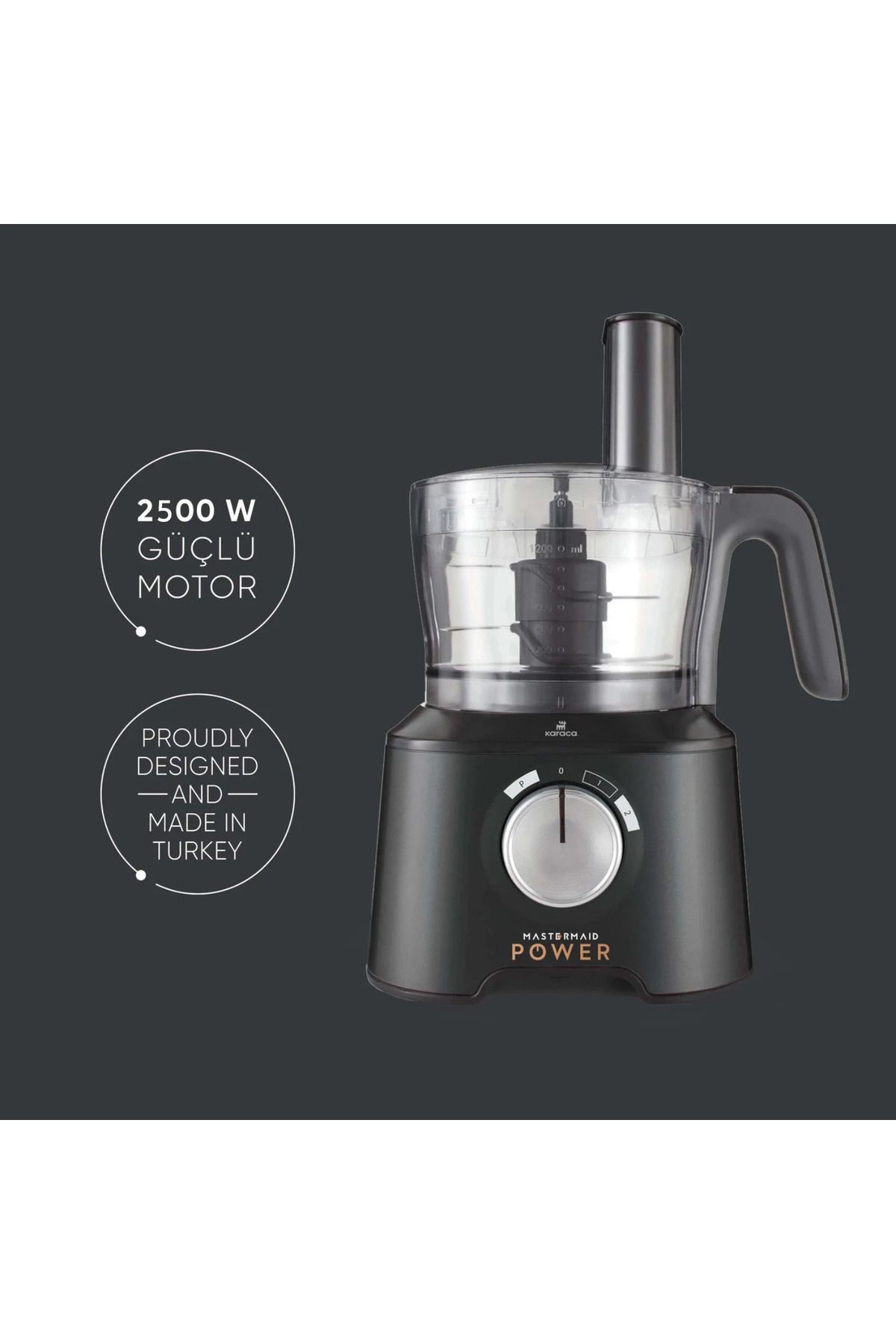 Mastermaid Power Max 11 In 1 Mutfak Robotu Cool Gray 2500 W - 3
