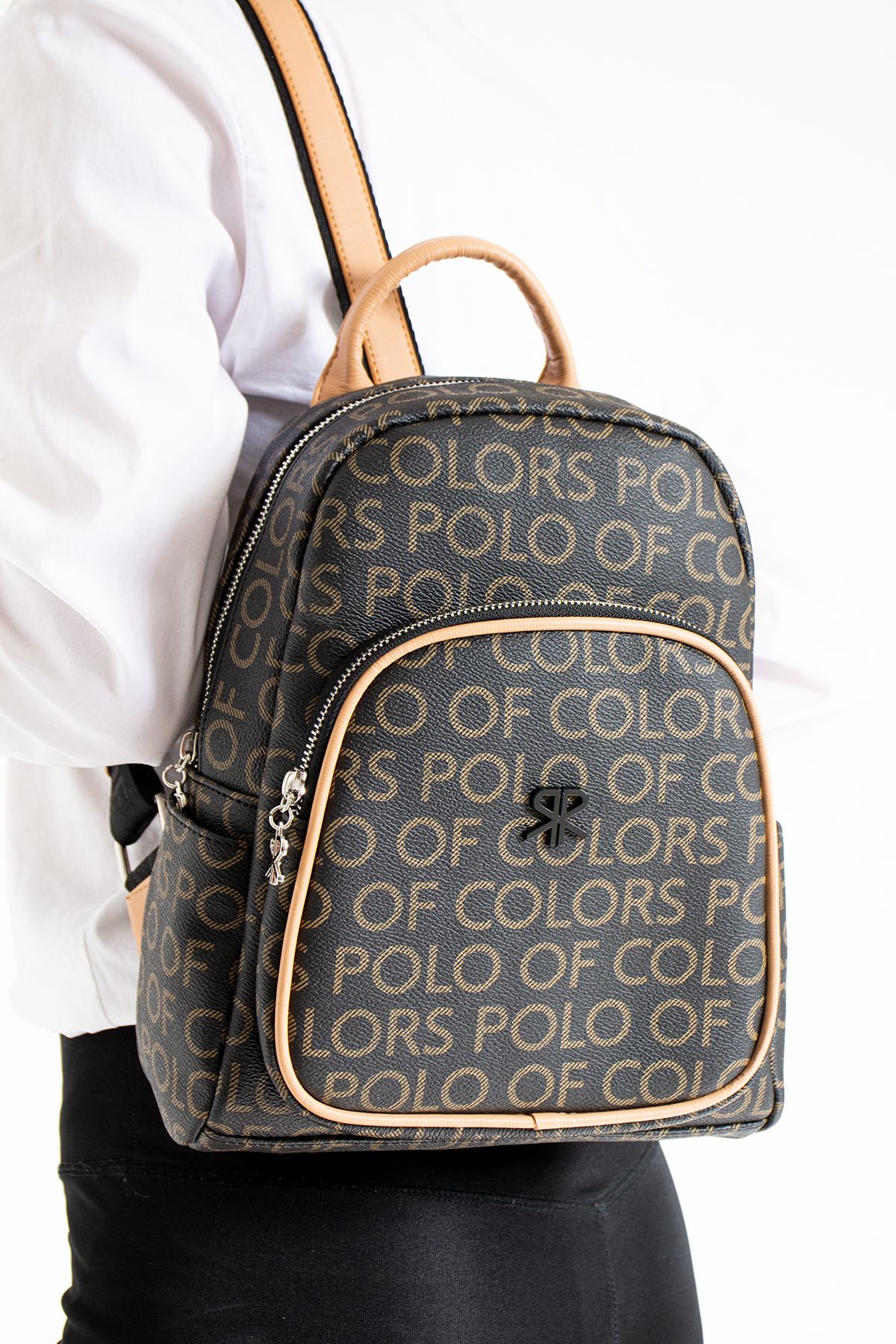 YOGII Rucsac Unisex Model Narva Din Piele Artificială Impermeabilă Cu Mai Multe Buzunare Unisex - One Size