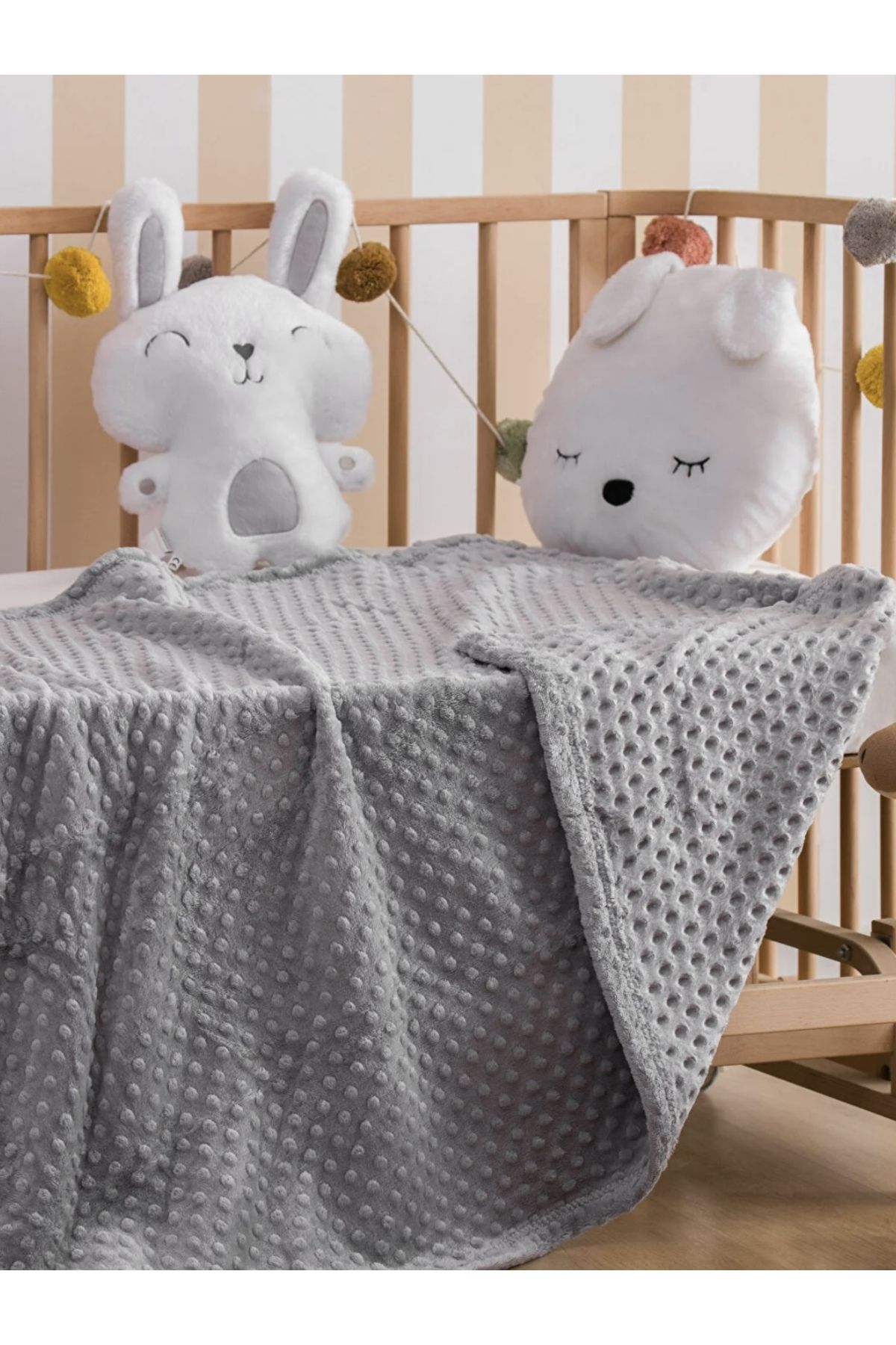 LC Waikiki Baby Kids Blanket Gray Solid color Trendyol